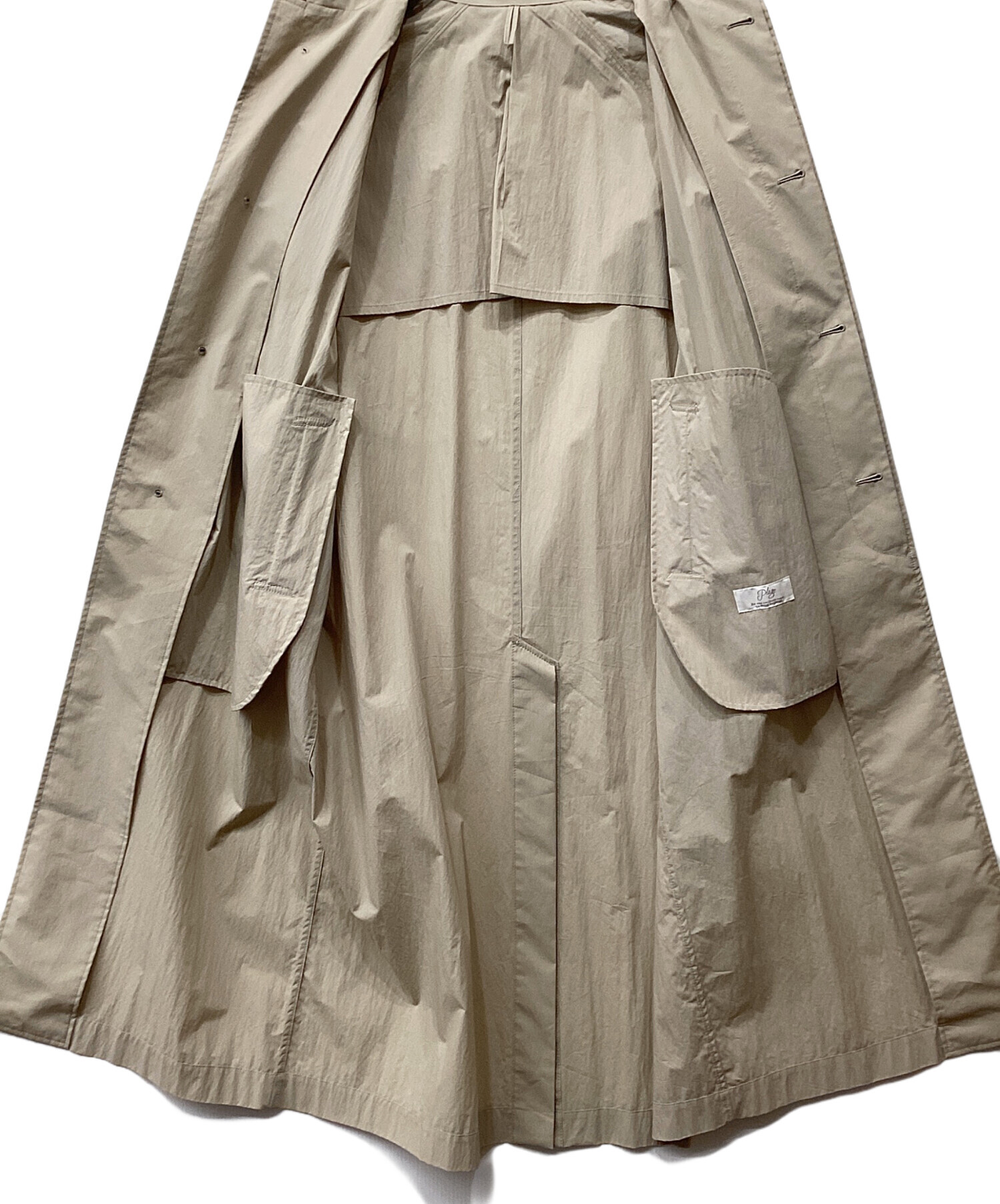 専用【美品】プラージュ 23SS Balmacaan コート 薄手 ベージュ36 plage（プラージュ） コート アウター Sway Balmacaan コート