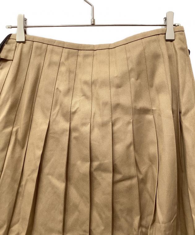 O'NEIL OF DUBLIN チノコットンプリーツラップスカート◆ベージュ 中古・古着通販】O'NEIL OF DUBLIN (オニールオブダブリン) チノ