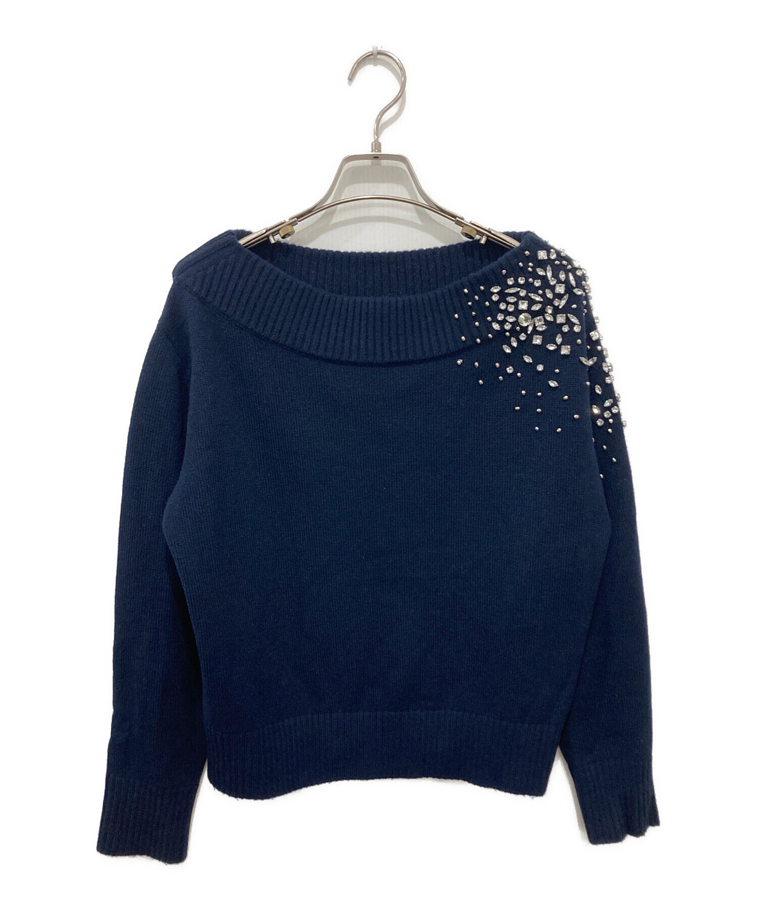 ANAYI アナイ　ネイビー　薄手　ジャケット ANAYI 美品 21SS アナイ ダブルブレスト サマージャケット 36