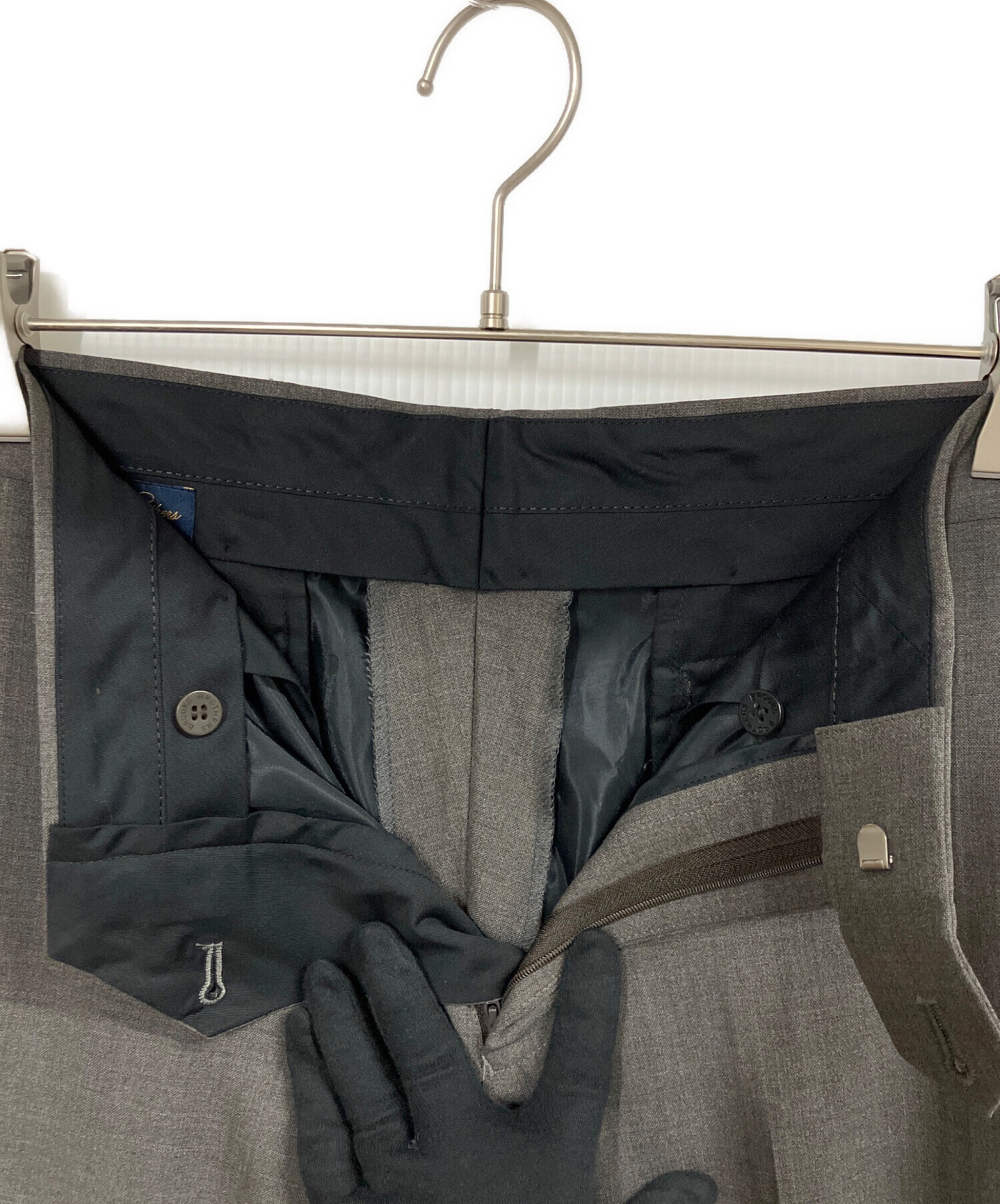 ブルックスブラザーズ スーツ 36SHT 30W グレー M相当 2ボタン 美品 中古・古着通販】BROOKS BROTHERS (ブルックスブラザーズ) MILANO FIT
