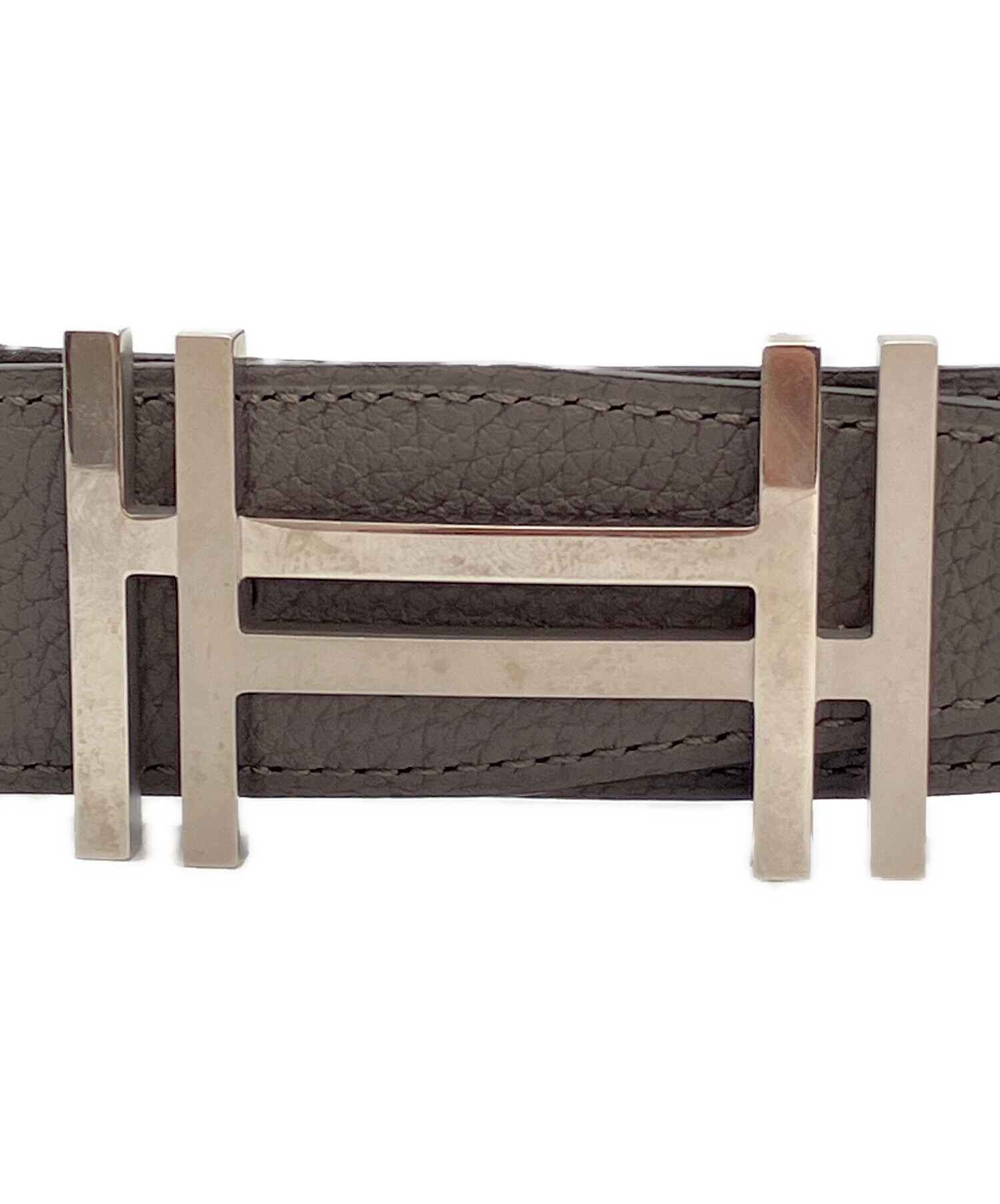 中古・古着通販】HERMES (エルメス) Hベルト アッシュ オ カレ グレー 