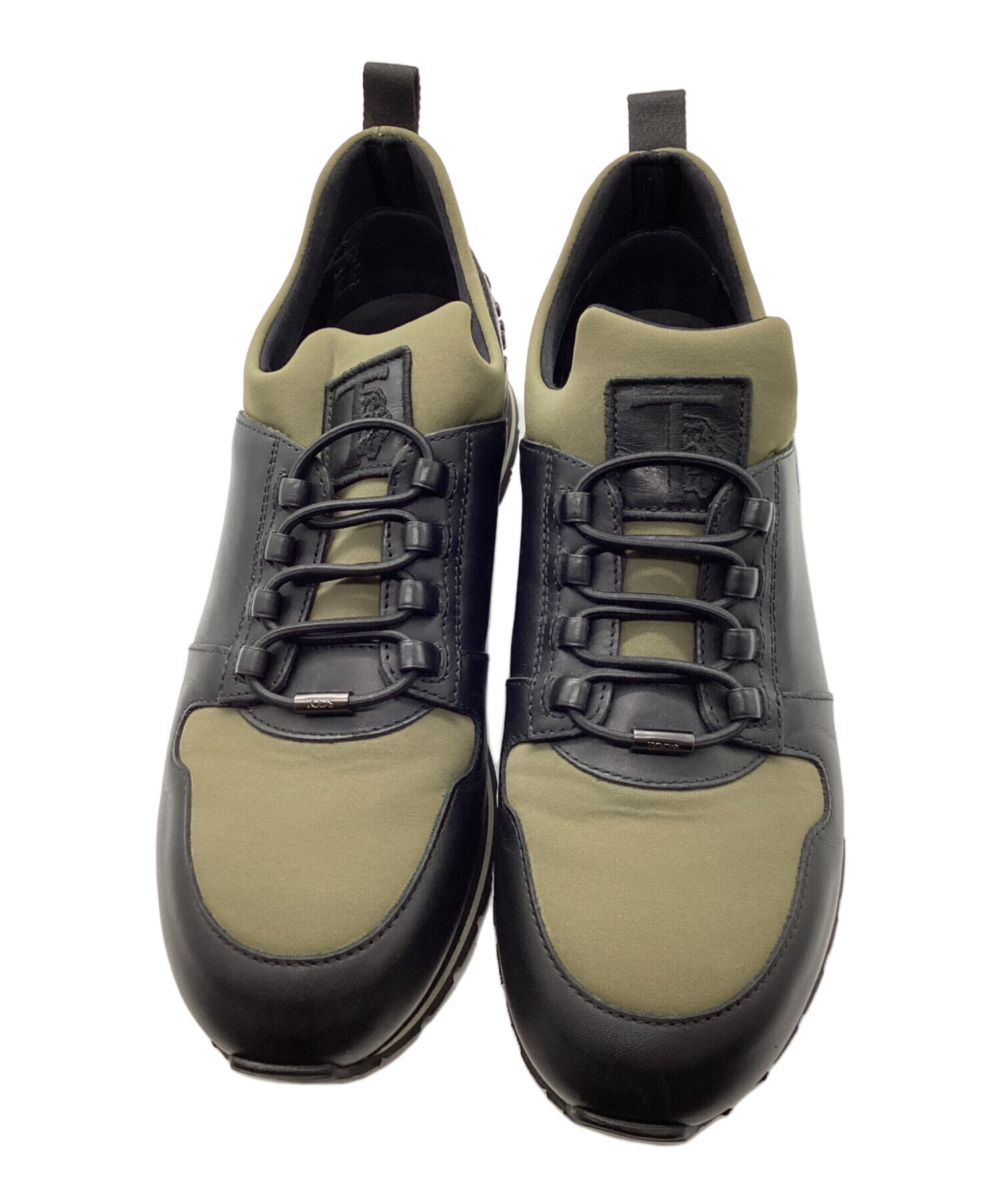 中古・古着通販】TOD'S (トッズ) レザースニーカー カーキ サイズ:6.5