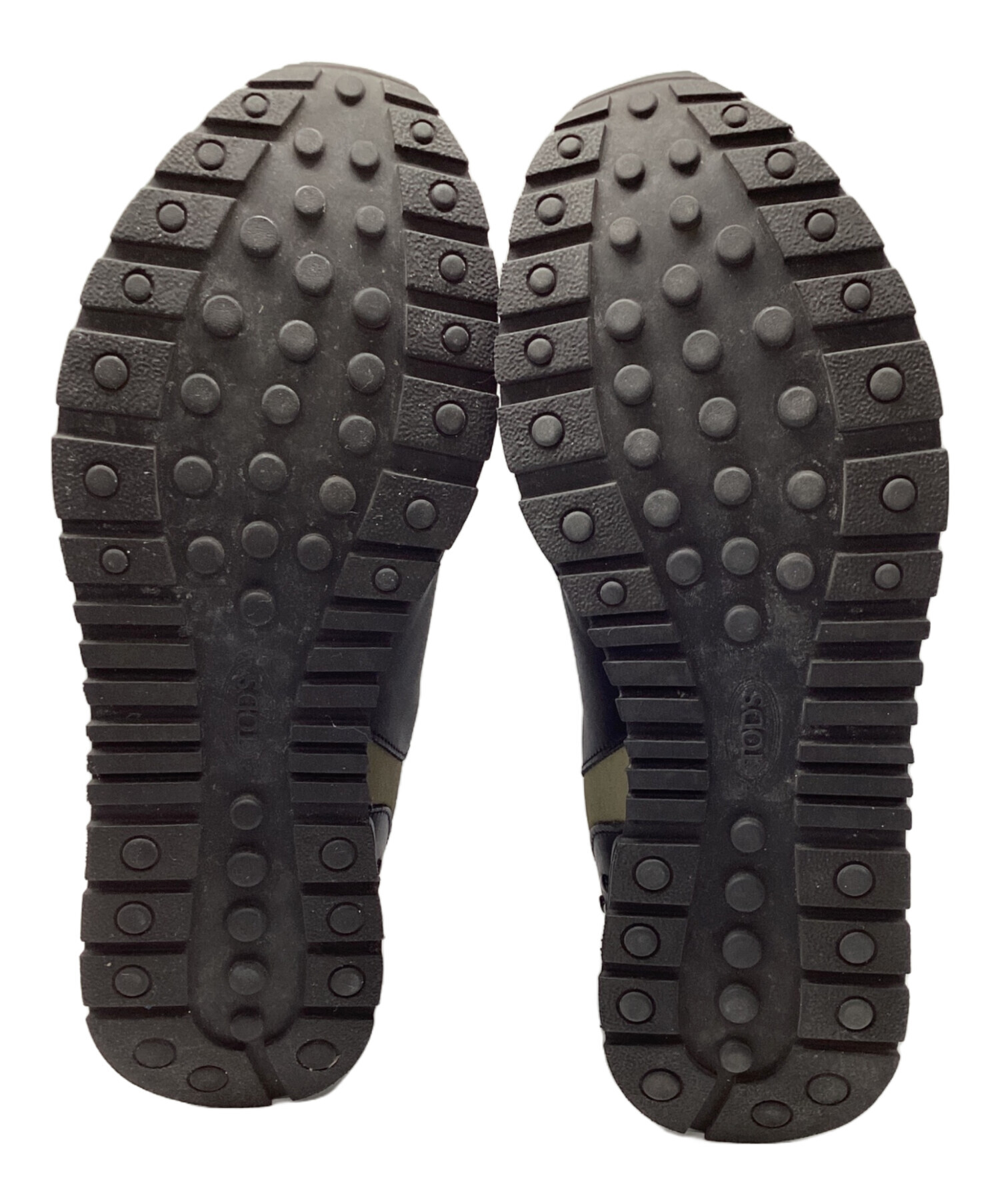 中古・古着通販】TOD'S (トッズ) レザースニーカー カーキ サイズ:6.5