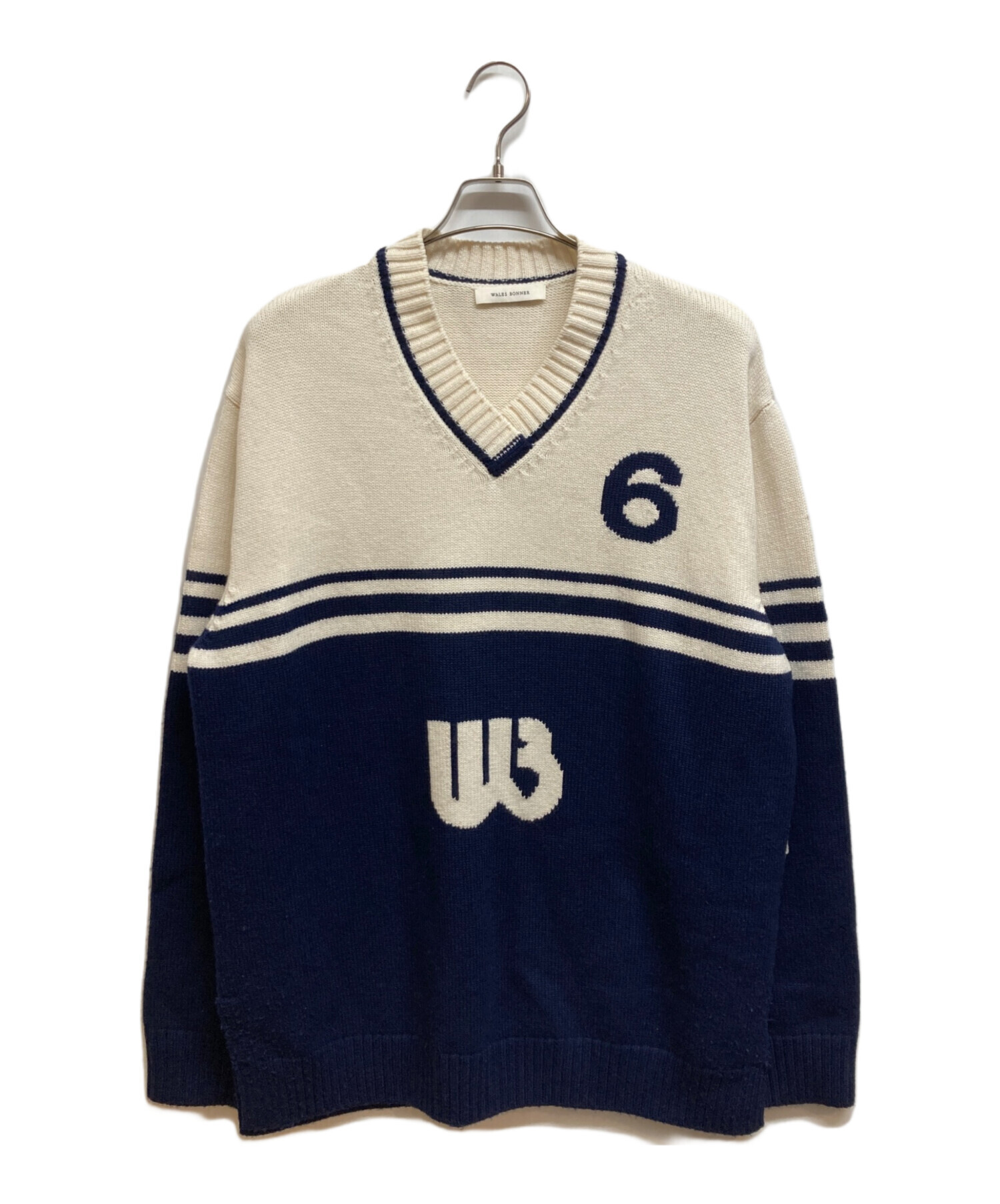 WALES BONNER ウェールズボナー ニット・セーター メンズ 【古着】【中古】 中古・古着通販】WALES BONNER (ウェールズボナー) インターシャニット