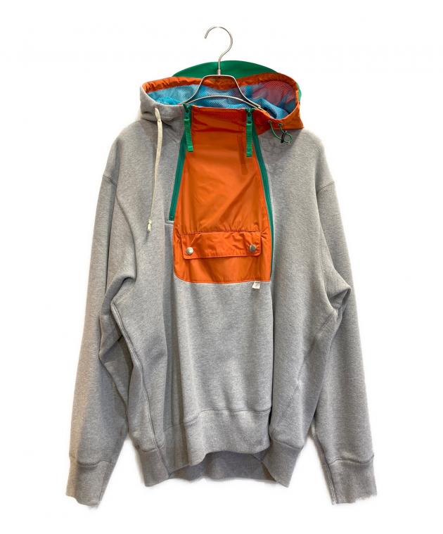 カラービーコン kolor BEACON ■ 【 23SBM T02231 】 ジップデザイン フーディー プルオーバー パーカー 中古・古着通販】kolor/BEACON (カラービーコン) switching hoodie