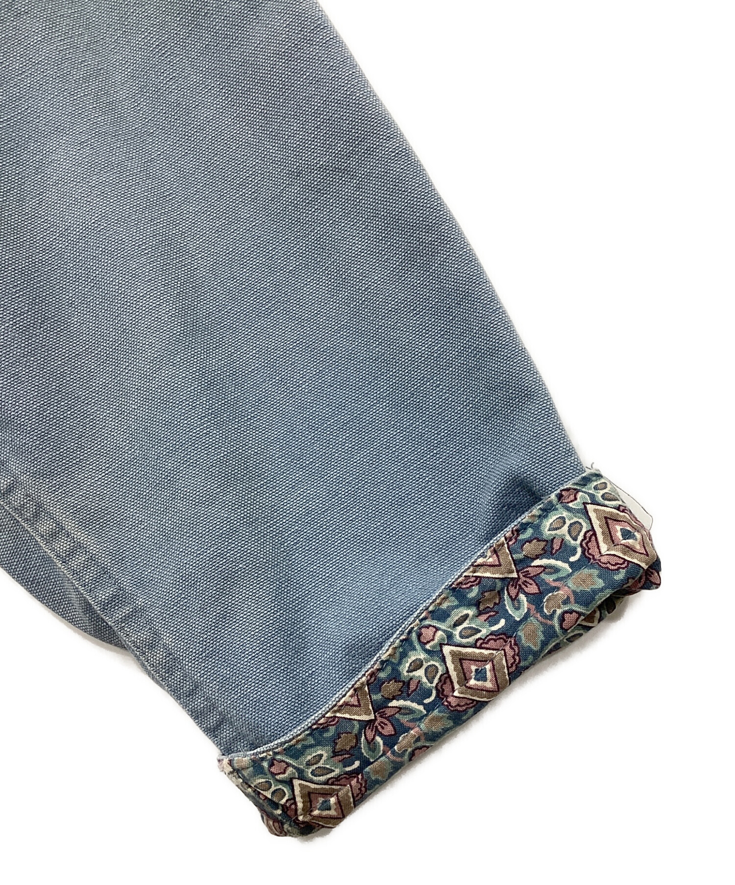 中古・古着通販】WOOLRICH (ウールリッチ) レザーカラー デニムコート