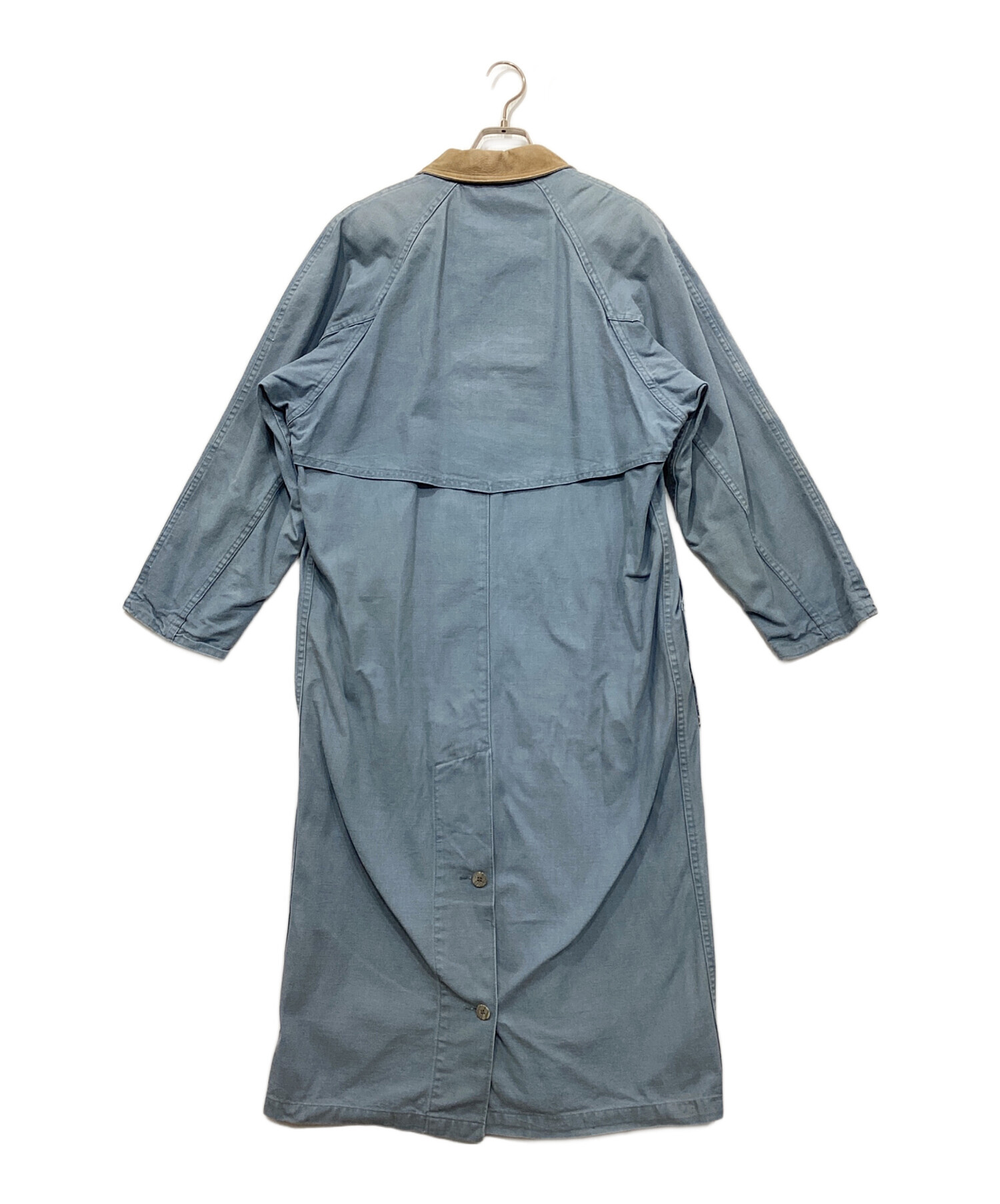 中古・古着通販】WOOLRICH (ウールリッチ) レザーカラー デニムコート