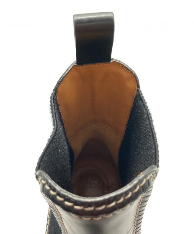 中古・古着通販】Chloe (クロエ) チェルシーブーツ ブラック サイズ:37