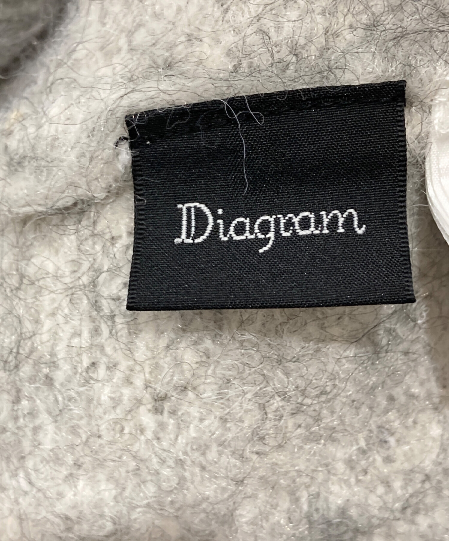 diagram ダイアグラム 長袖カーディガン サイズ:36 金ボタン/シャギー/Vネック 03224 53195-00  ウールナイロン パープル レディース / 240001183232 sakishimatokyo カーディガン 「前後2WAY」シャギーニットカーディガン