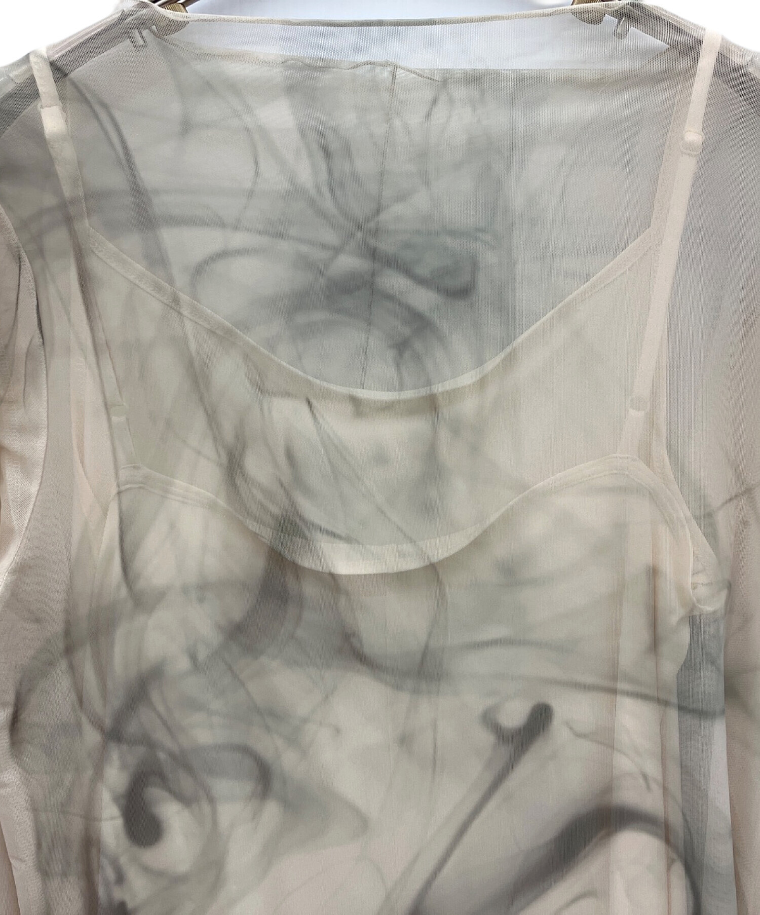 中古・古着通販】Ameri (アメリ) CURL OF SMOKE SHEER DRESS サイズ:M