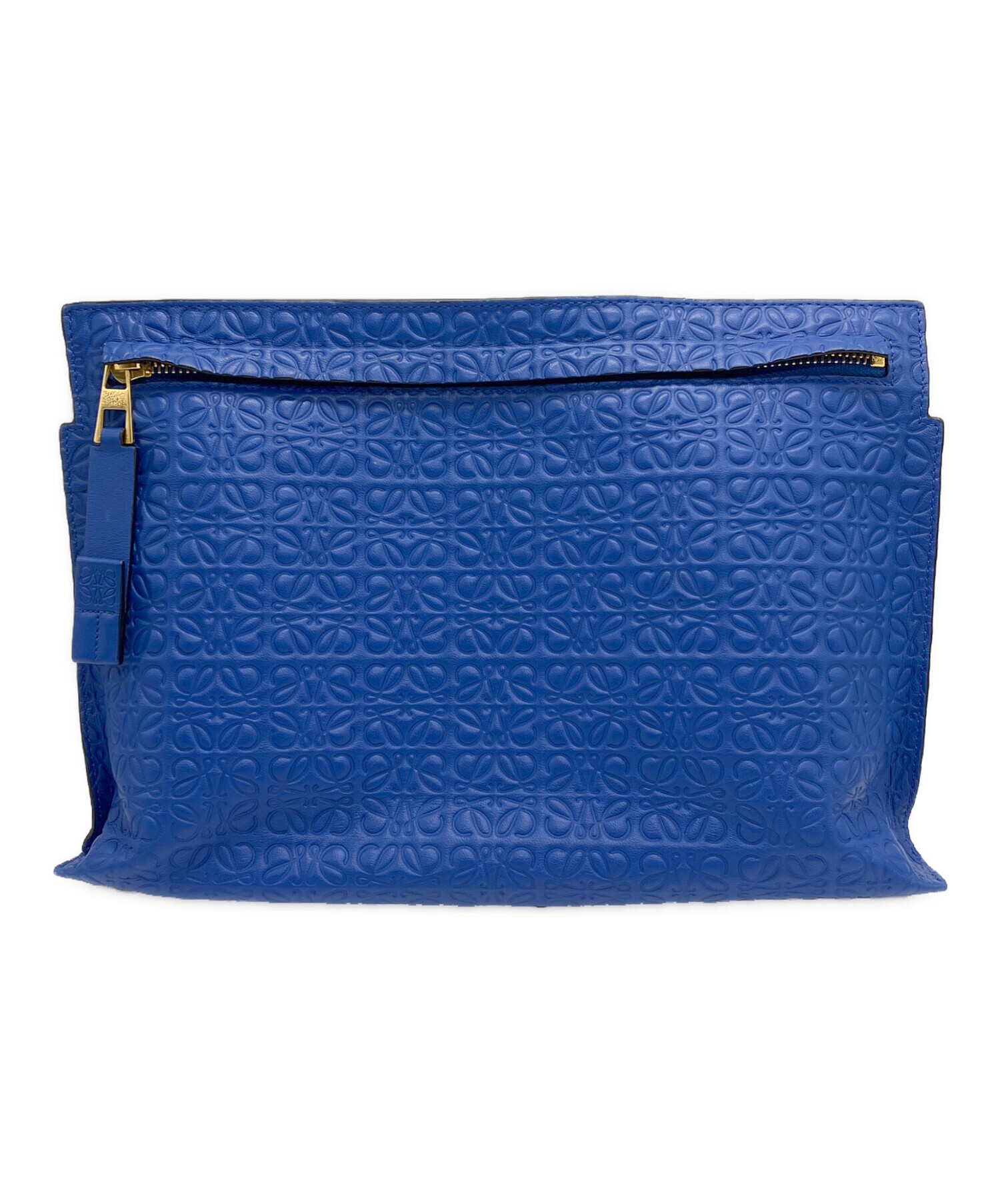 ロエベ　クラッチバッグ　青 中古・古着通販】LOEWE (ロエベ) クラッチバッグ ブルー｜ブランド
