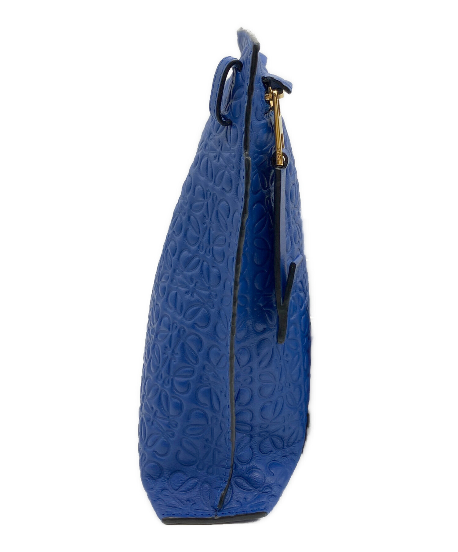 中古・古着通販】LOEWE (ロエベ) クラッチバッグ ブルー｜ブランド