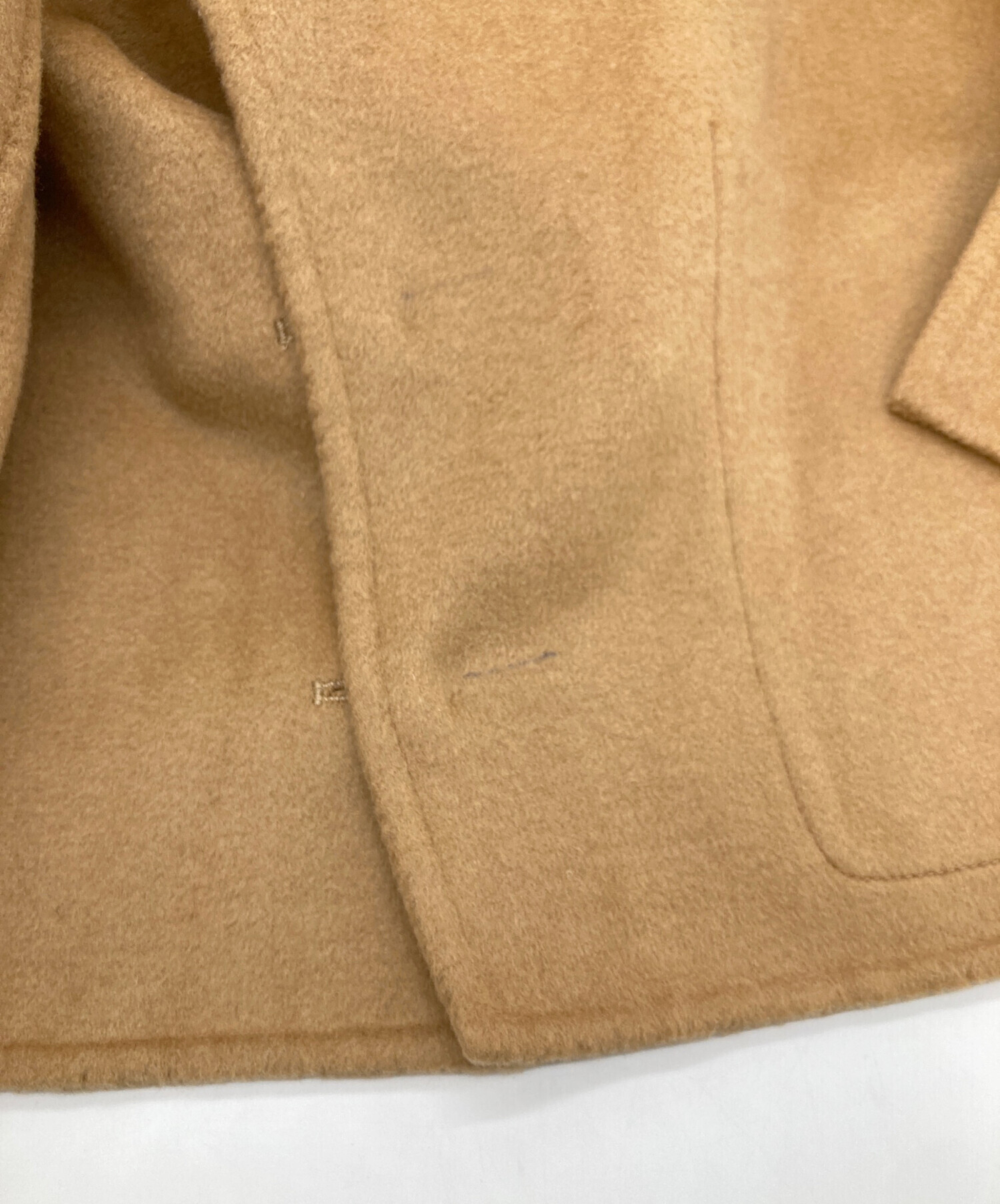 中古・古着通販】YENN (イエン) DOUBLE FACE CAPE JACKET キャメル