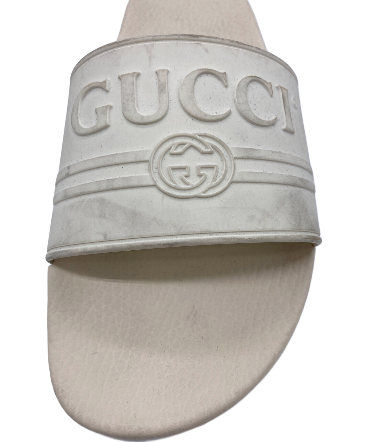 中古・古着通販】GUCCI (グッチ) シャワーサンダル ベージュ サイズ:7