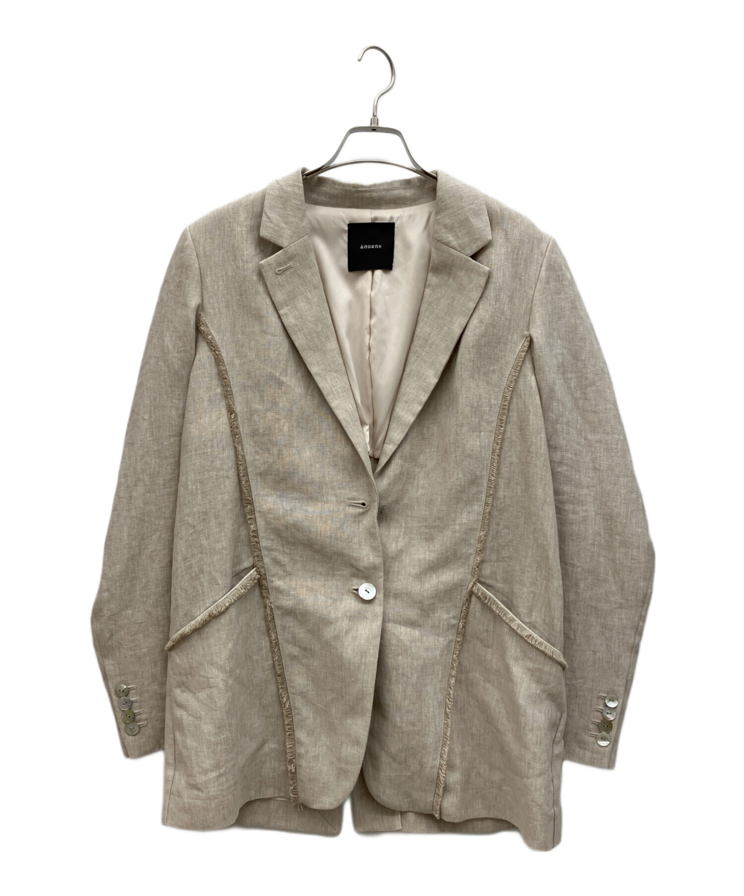 中古・古着通販】anuans (アニュアンス) リネンテーラードジャケット