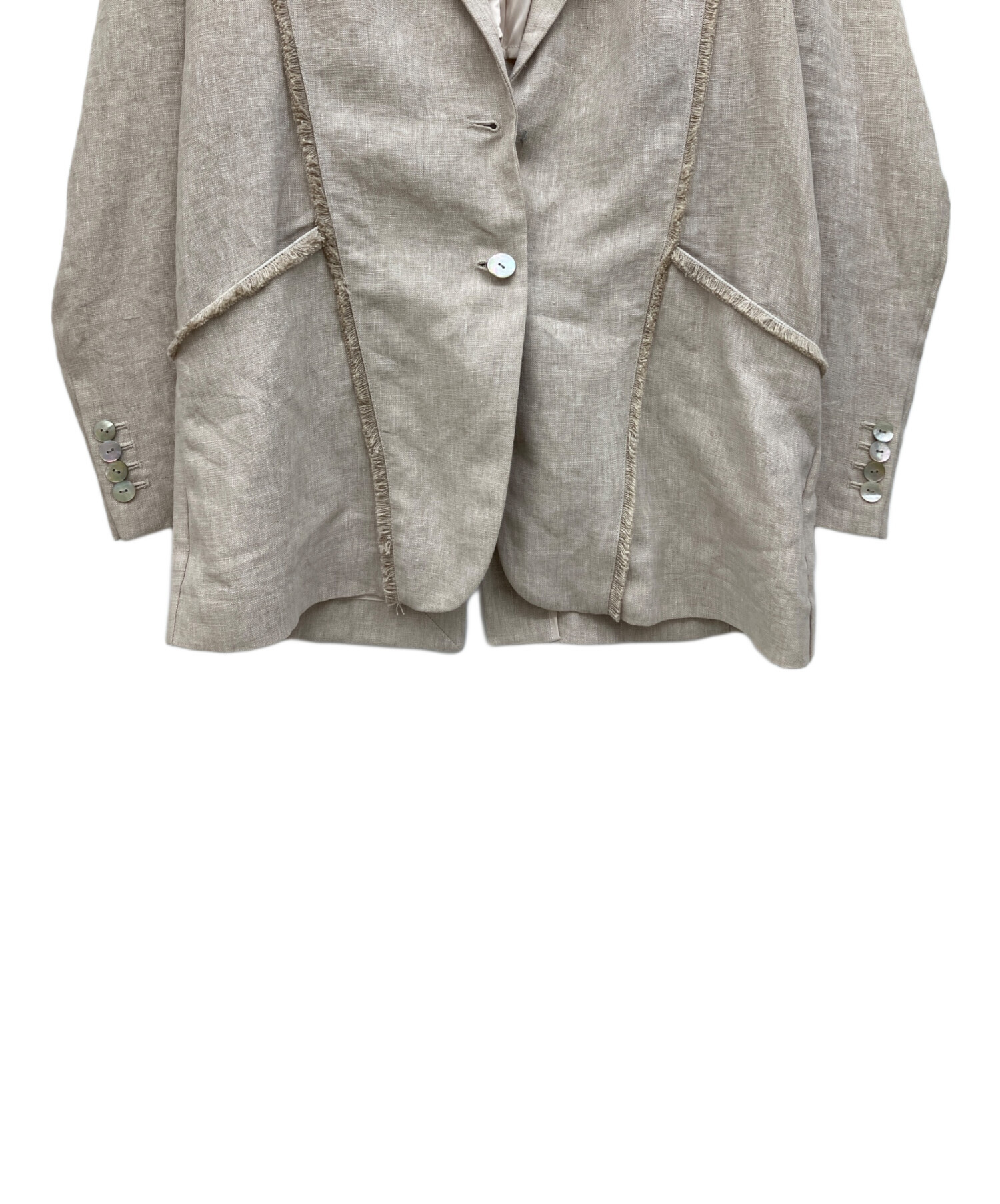 中古・古着通販】anuans (アニュアンス) リネンテーラードジャケット