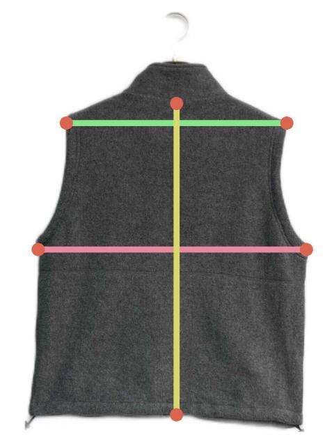 中古・古着通販】holiday (ホリデー) CLASSIC FLEECE VEST グレー