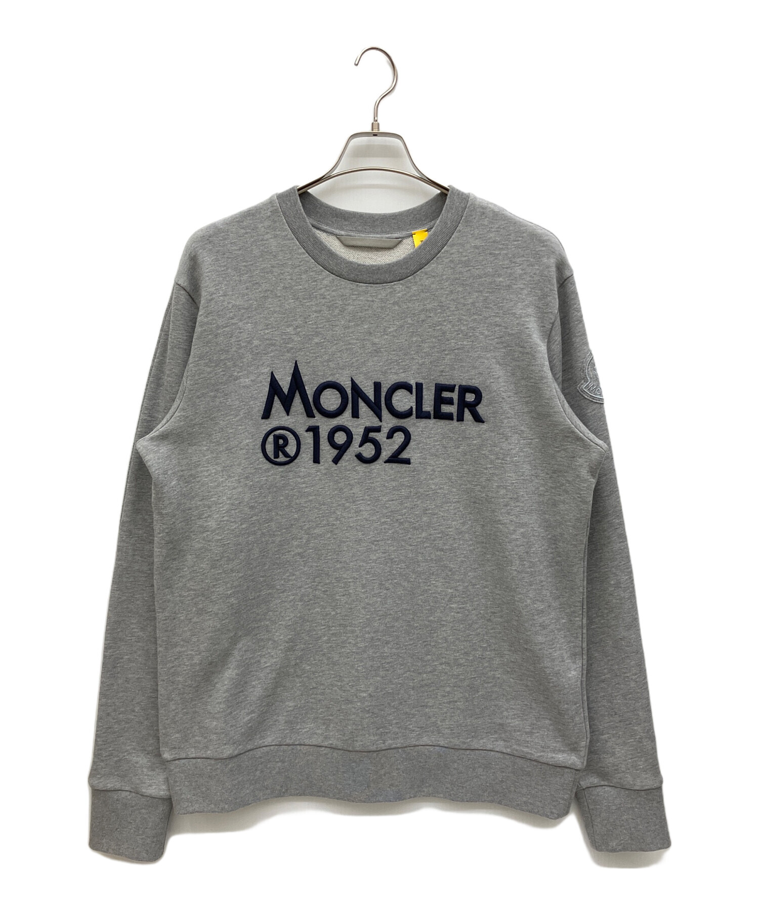 MONCLER グレー トレーナー 中古・古着通販】MONCLER (モンクレール) MAGLIA GIROCOLLO クルー