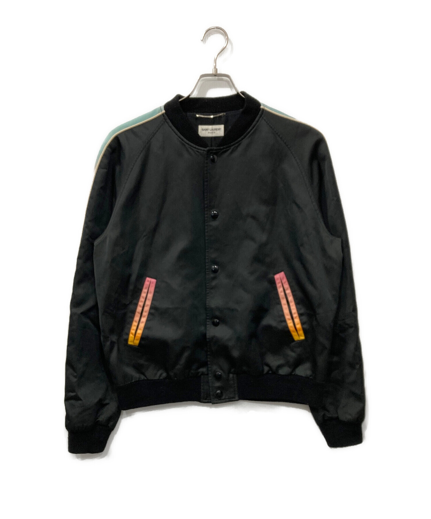 Saint Laurent Paris サテンジャケット 中古・古着通販】Saint Laurent Paris (サンローランパリ) サテン