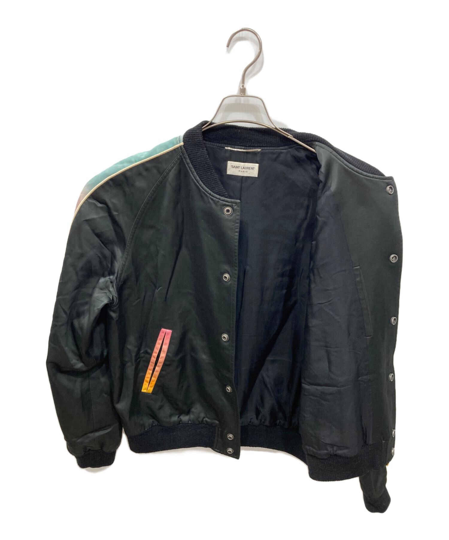 Saint Laurent Paris サテンジャケット 中古・古着通販】Saint Laurent Paris (サンローランパリ) サテン