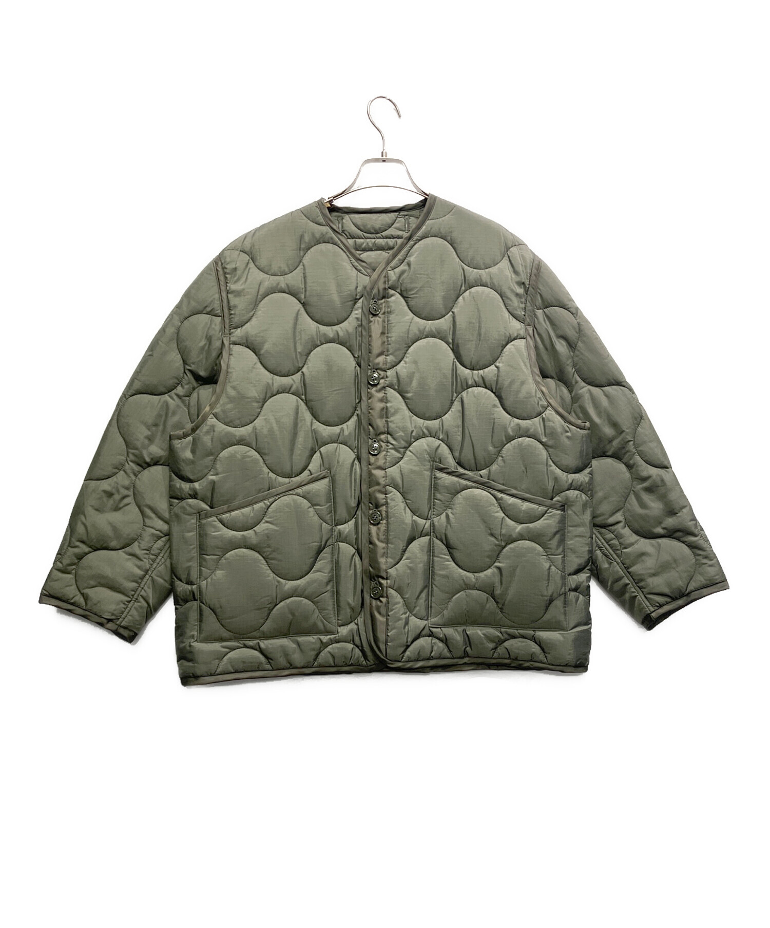 中古・古着通販】HYKE (ハイク) QUILTED LINER JACKET カーキ サイズ:2