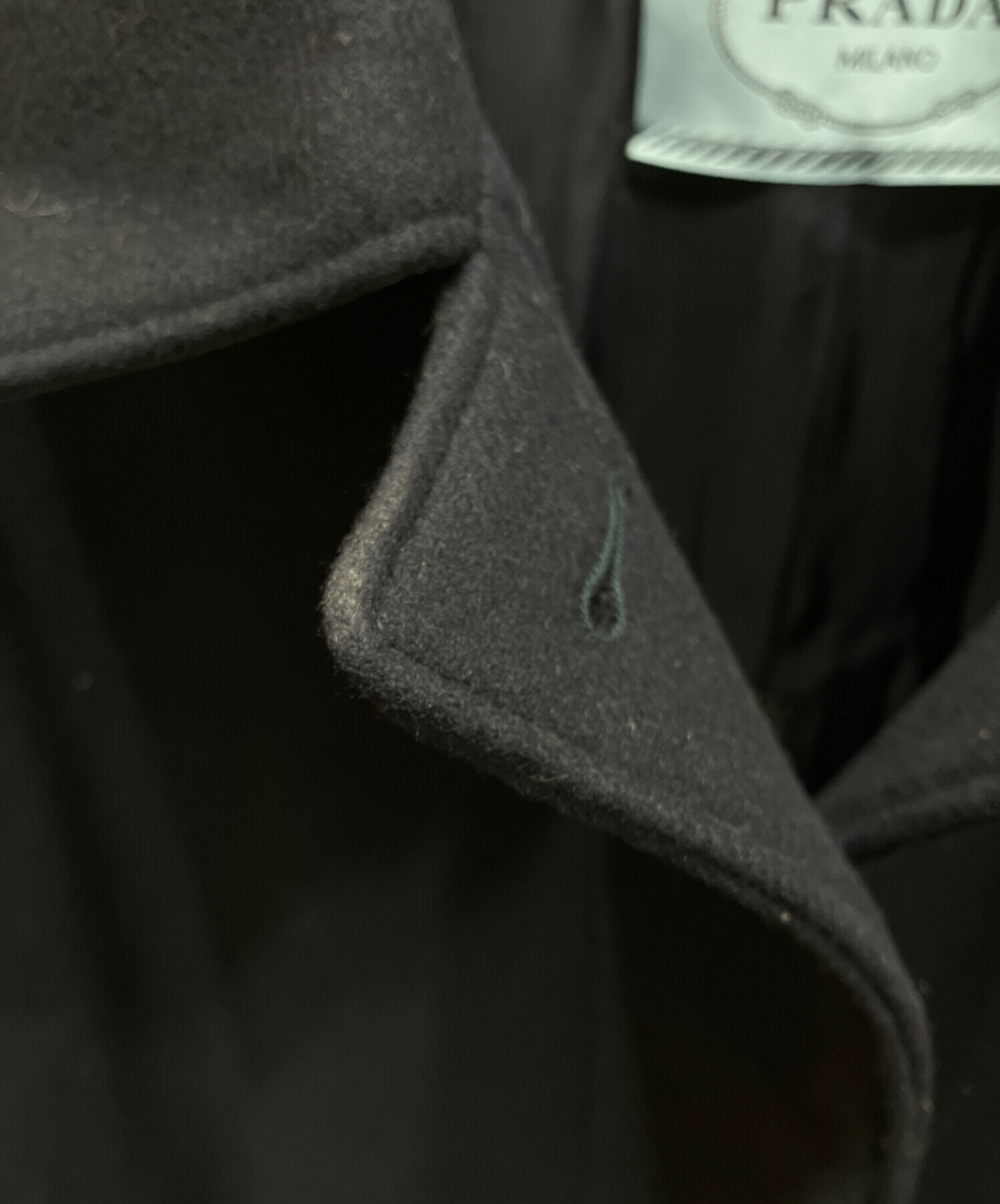 中古・古着通販】PRADA (プラダ) ウールコート ネイビー サイズ:36