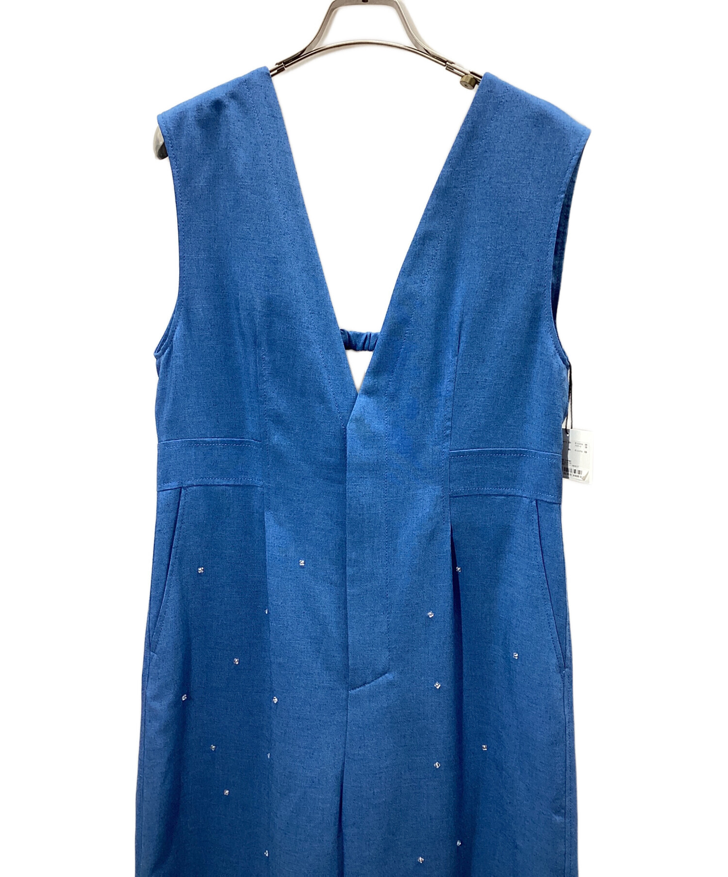 中古・古着通販】MUVEIL (ミュベール) 水しぶきビジューサロペット