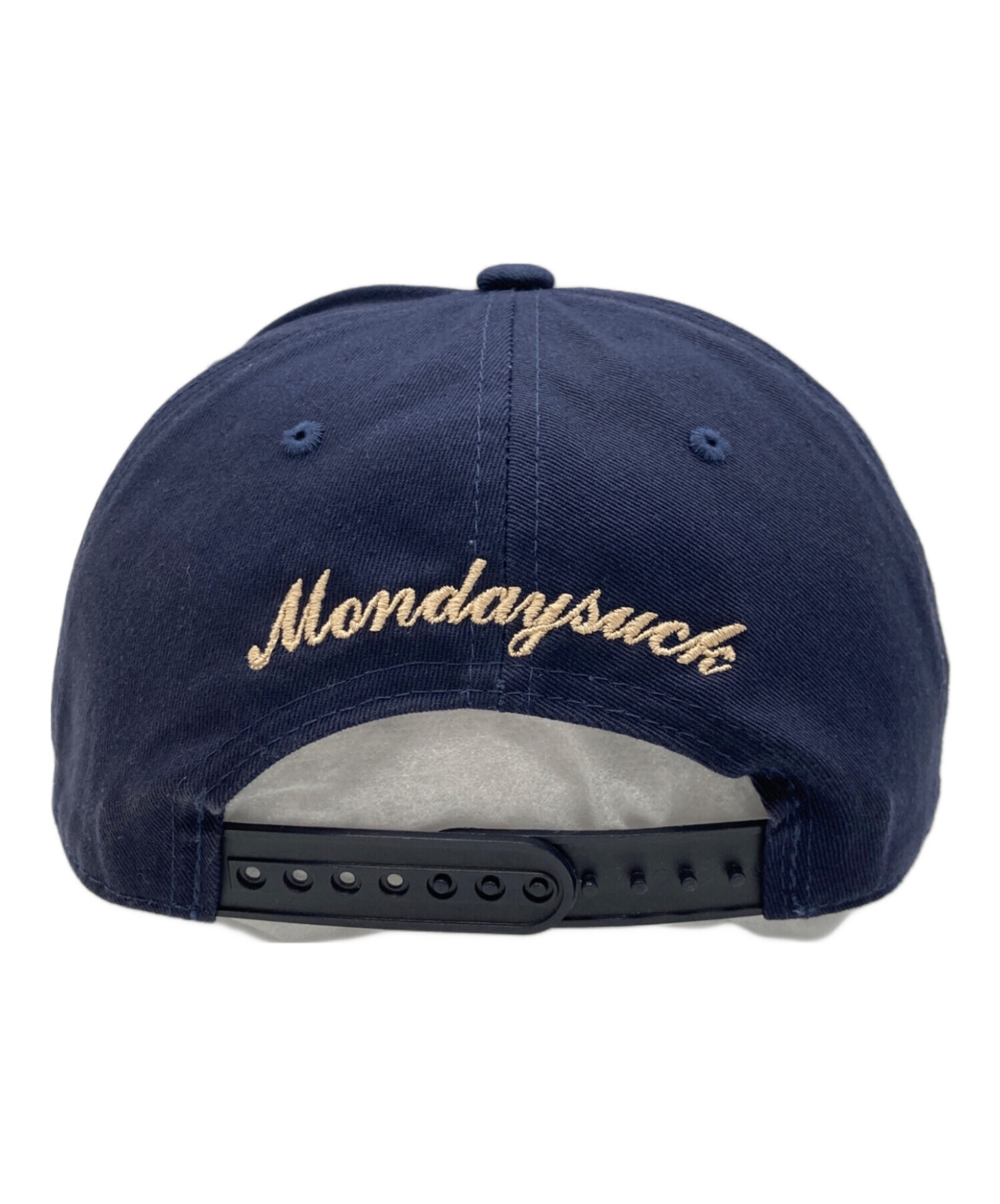 Mondaysuckキャップ ネイビー 中古・古着通販mondaysuck (マンデー