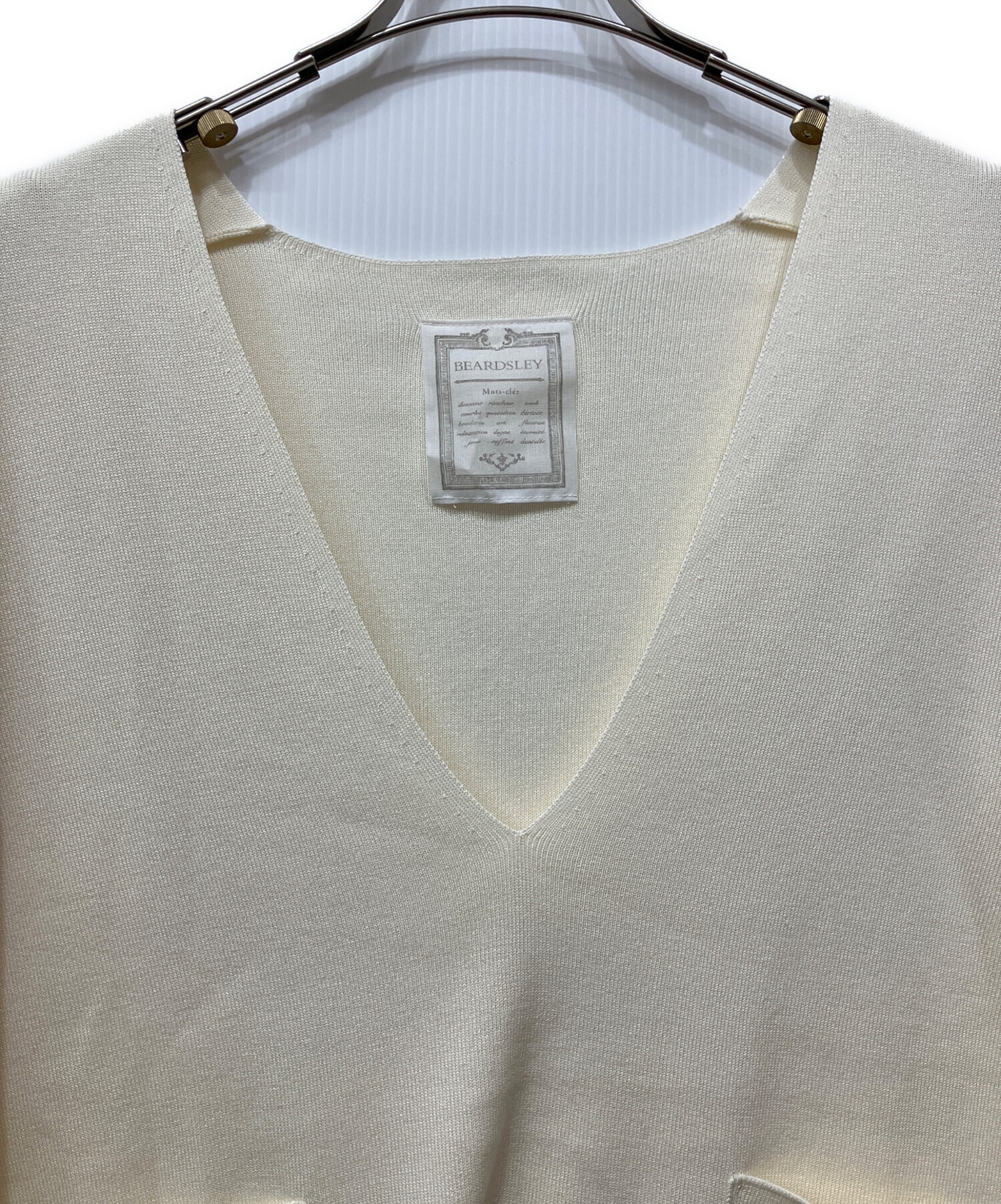 中古・古着通販】BEARDSLEY (ビアズリー) Vネックニットベスト