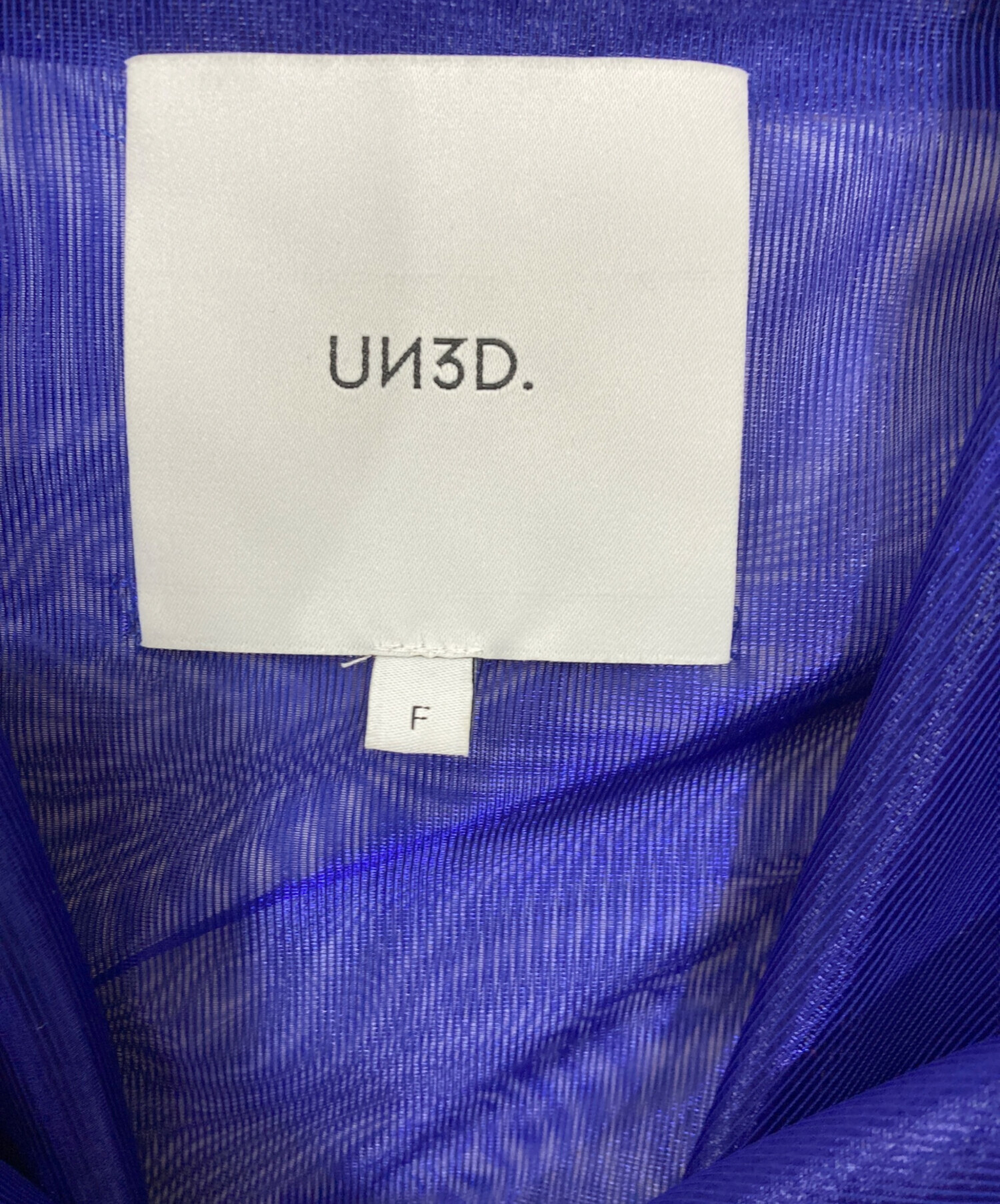 中古・古着通販】UN3D. (アンスリード) シアーライダース ブルー