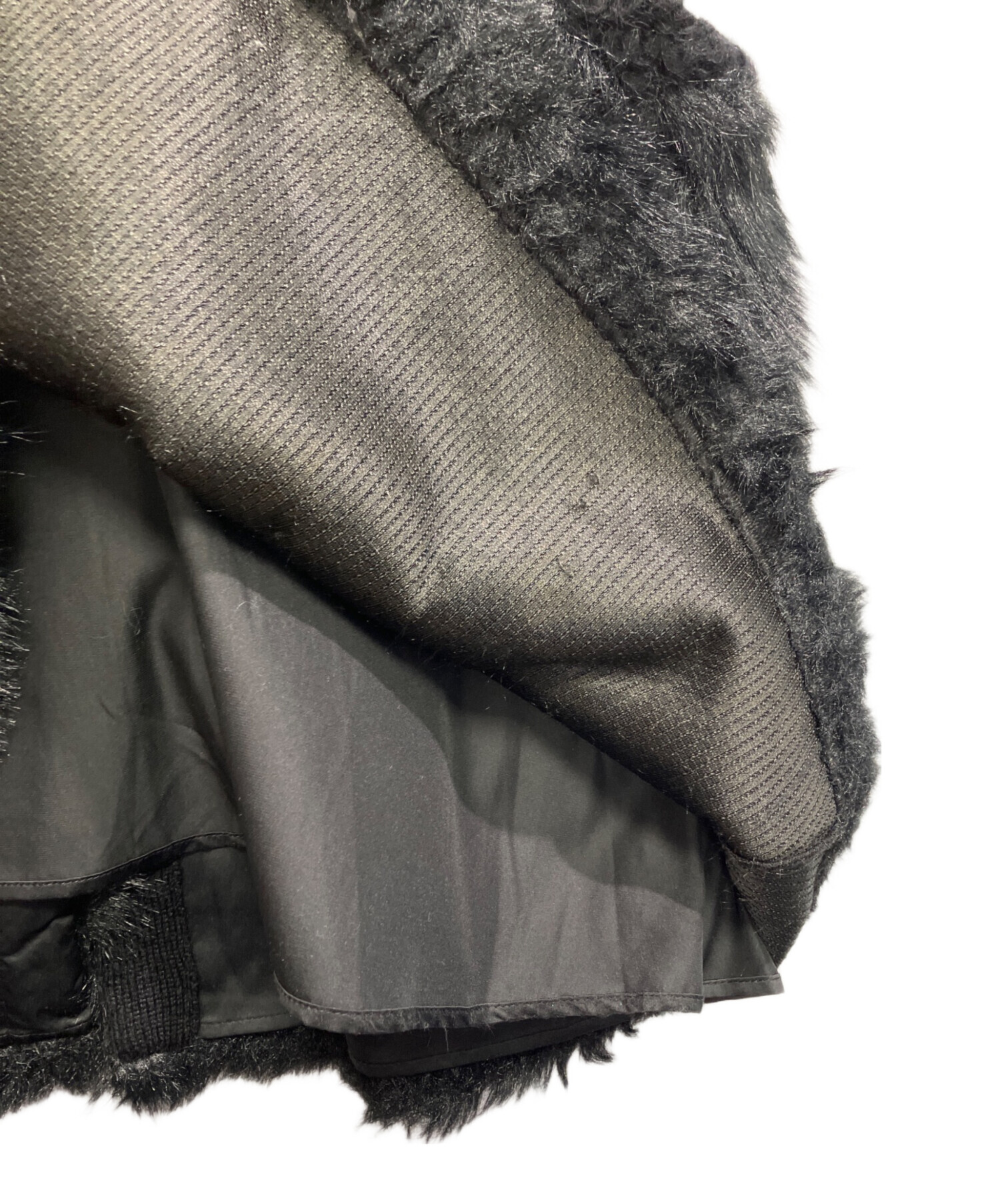 中古・古着通販】ritto (リット) ROOP FUR VEST ブラック サイズ:FREE