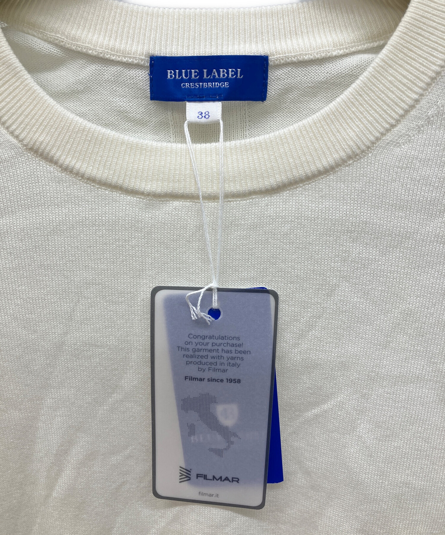 BLUE LABEL CRESTBRIDGE ブルーレーベル クレストブリッジ/半袖カットソー/55M07-559-29/Aランク/51【中古】 BLUE LABEL CRESTBRIDGE ブルーレーベル クレストブリッジ/半袖