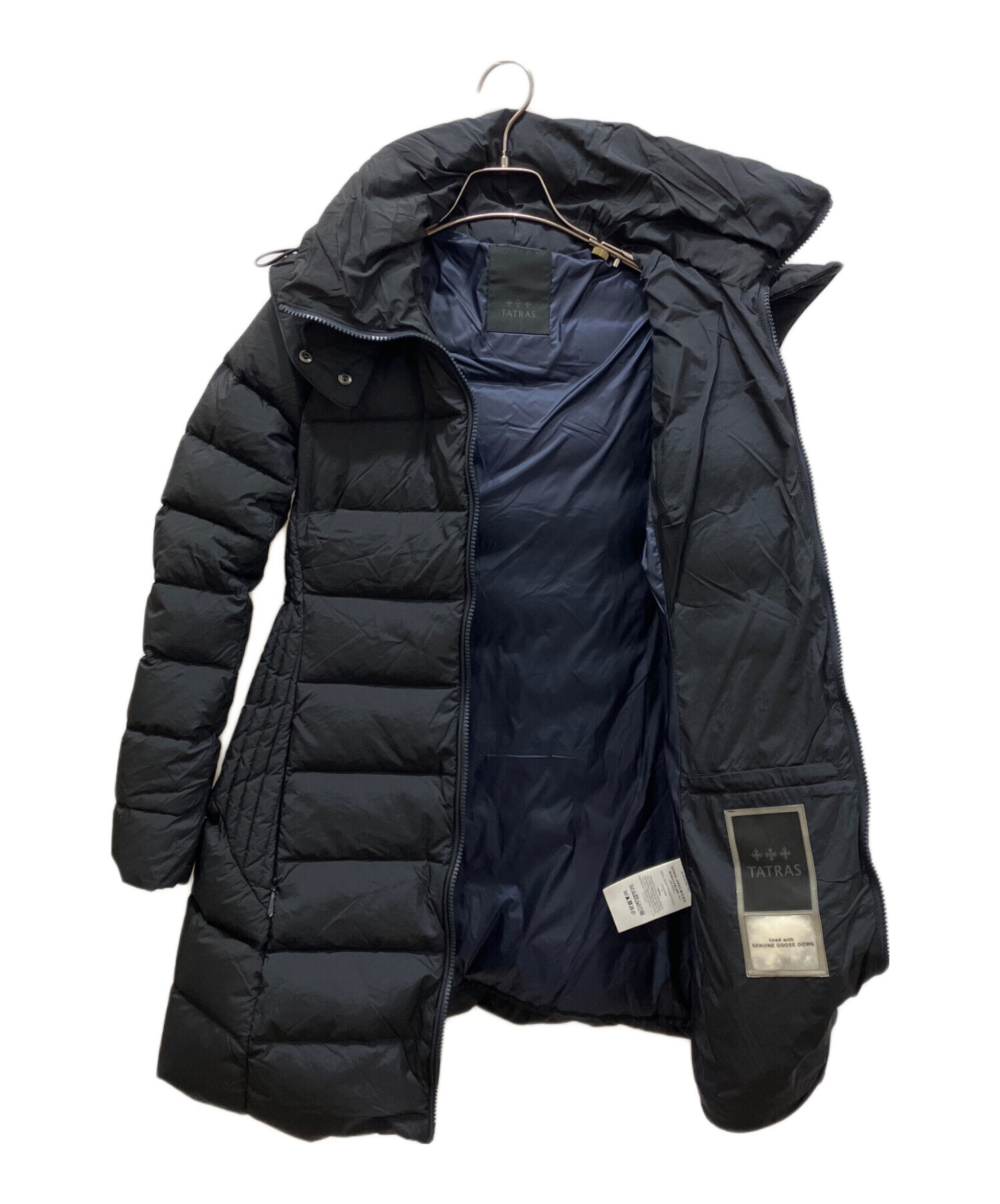 中古・古着通販】TATRAS (タトラス) ダウンコート ブラック サイズ:1 