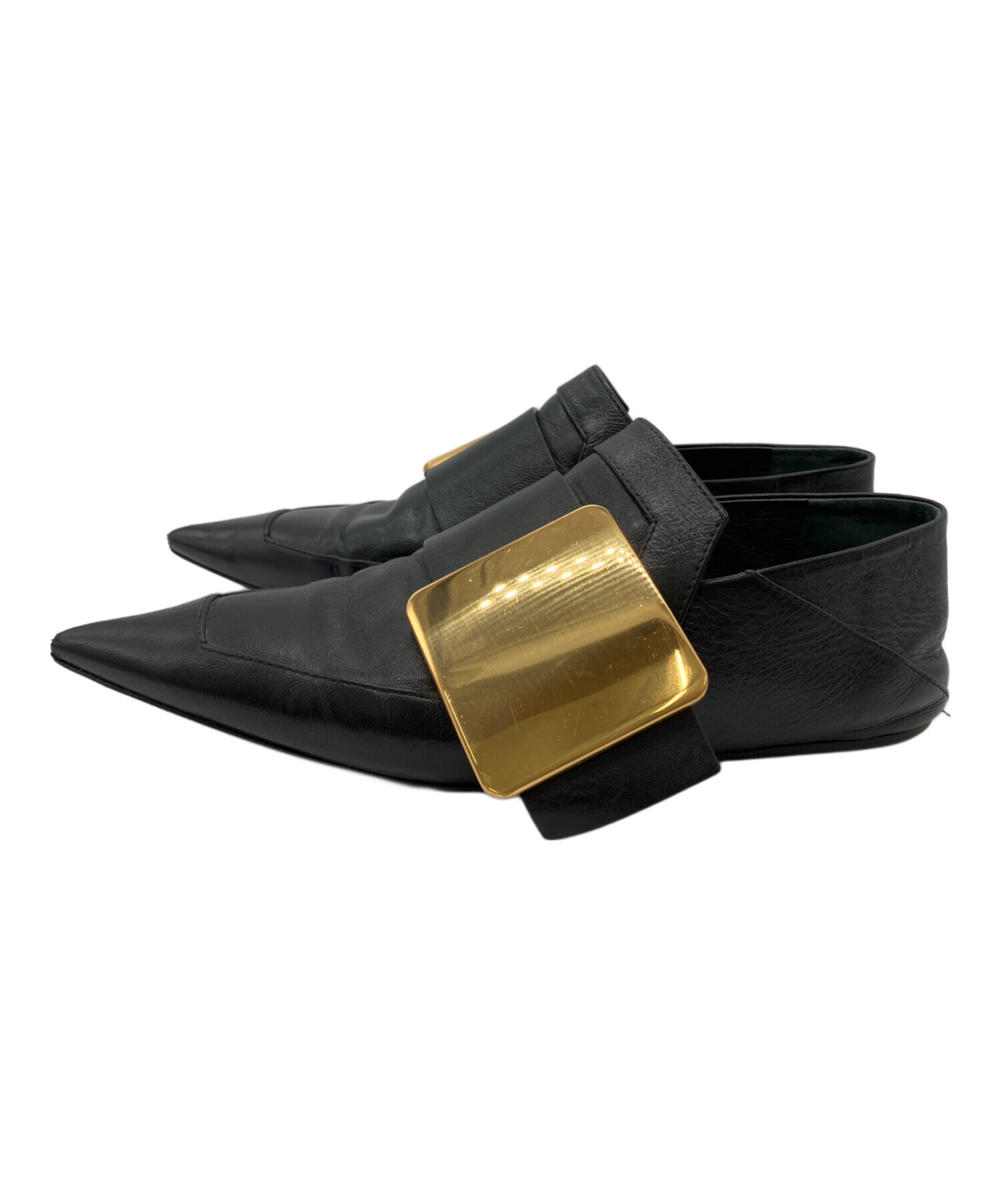 JIL SANDER ブラック ポインテッドトゥ パンプス 中古・古着通販】JIL SANDER (ジルサンダー) ポインテッドトゥパンプス