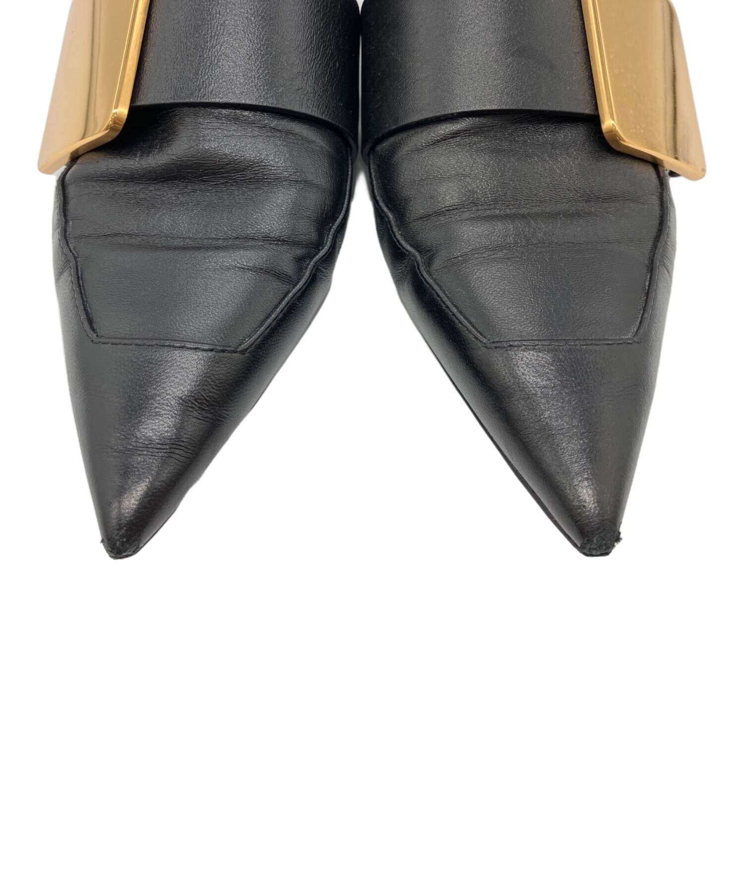 JIL SANDER ブラック ポインテッドトゥ パンプス 中古・古着通販】JIL SANDER (ジルサンダー) ポインテッドトゥパンプス