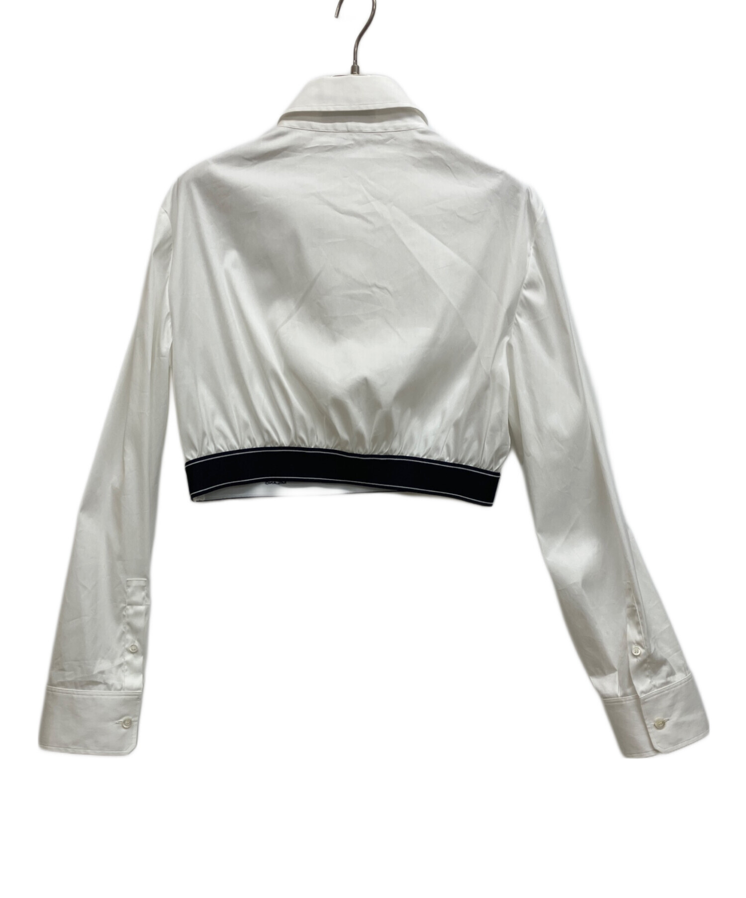 プラダ　ブラウス 中古・古着通販】PRADA (プラダ) ポプリンストレッチシャツ ホワイト