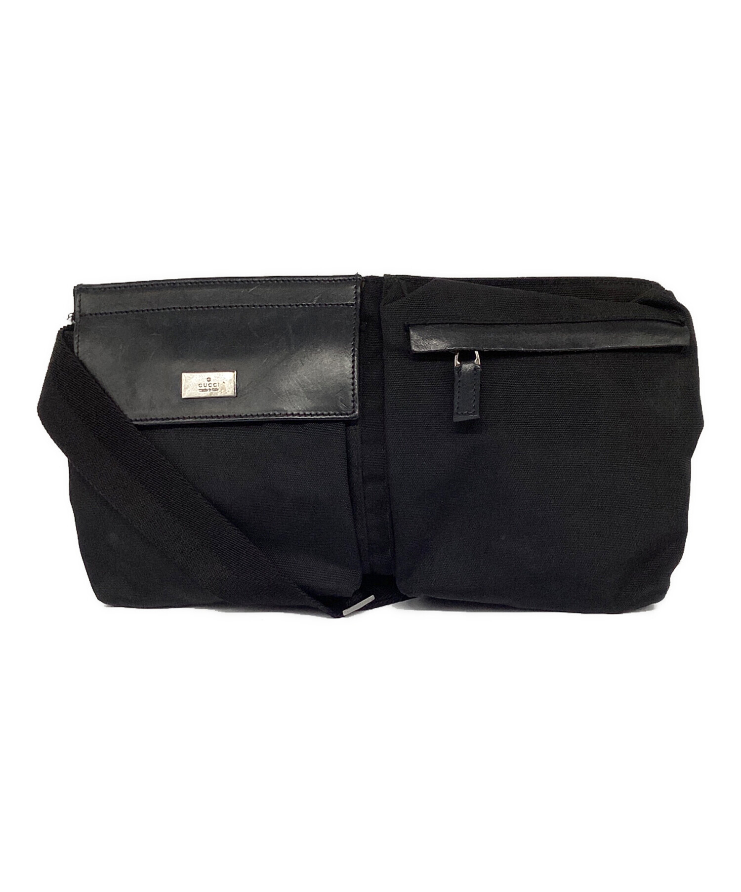 GUCCI ウエストポーチ 中古・古着通販】GUCCI (グッチ) ウエストポーチ ブラック｜ブランド