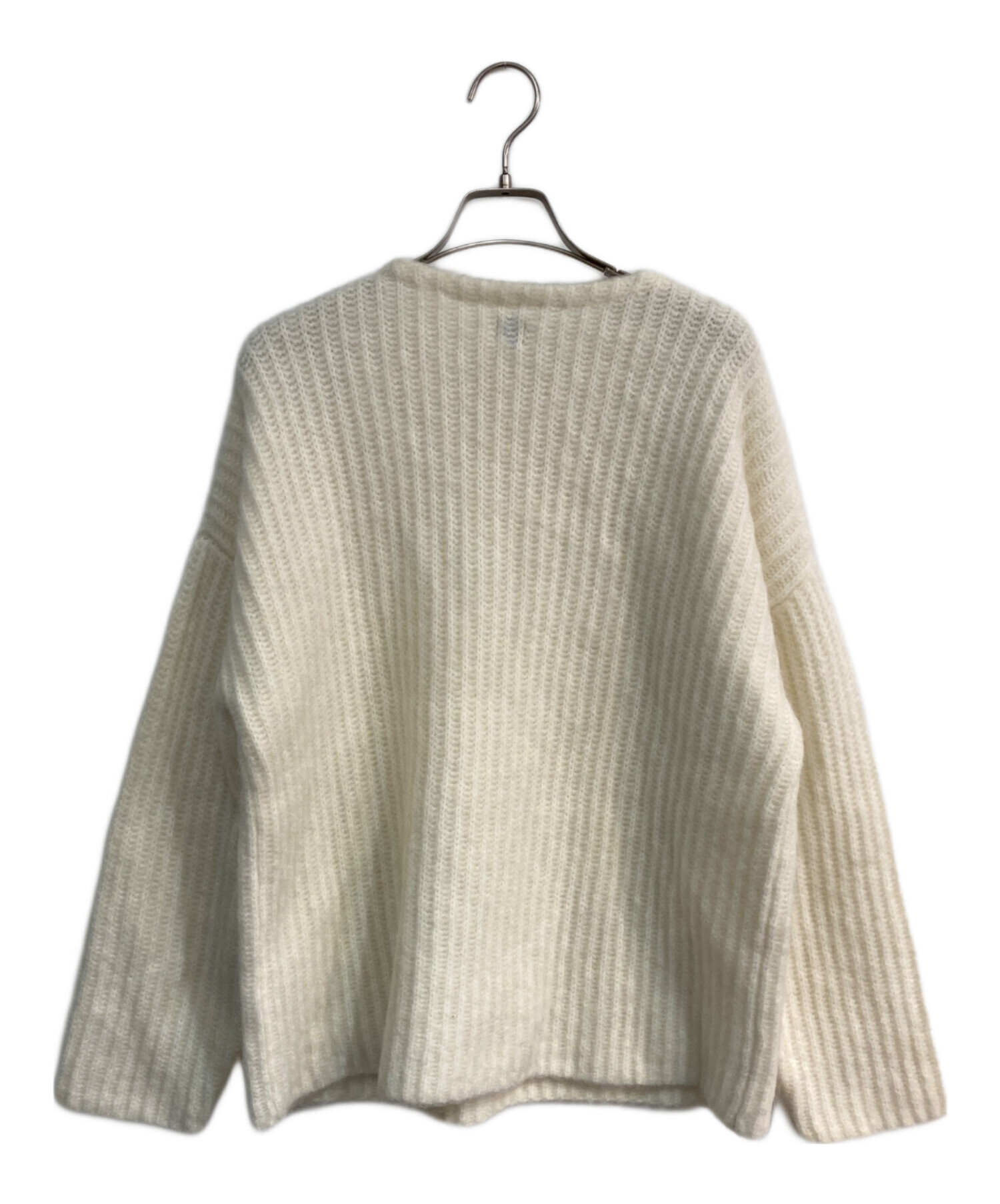 中古・古着通販】moose's (ムース) cloudy mohair knit ホワイト