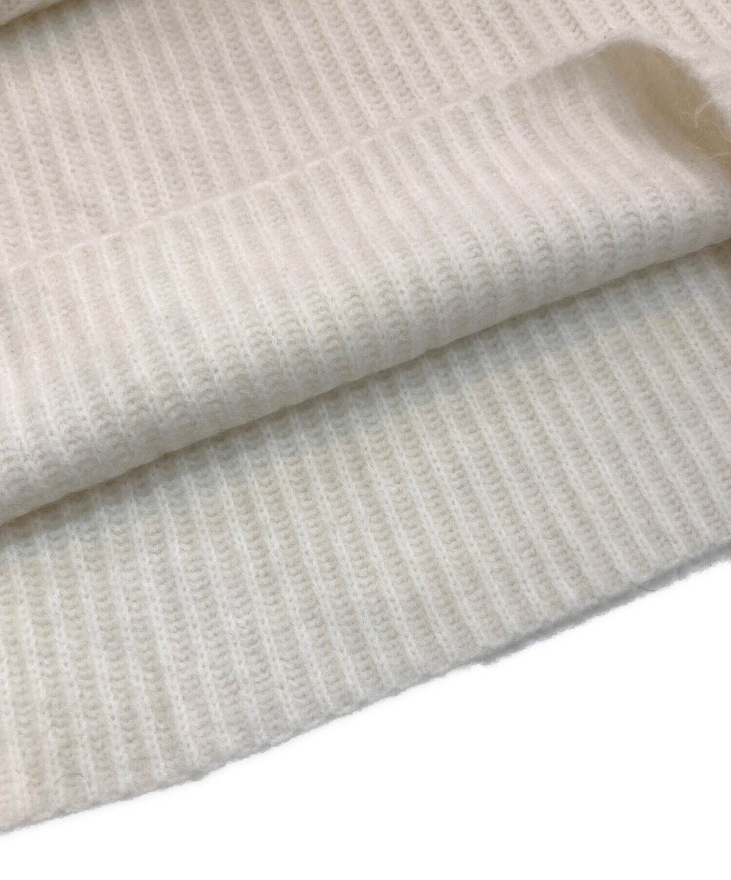 中古・古着通販】moose's (ムース) cloudy mohair knit ホワイト