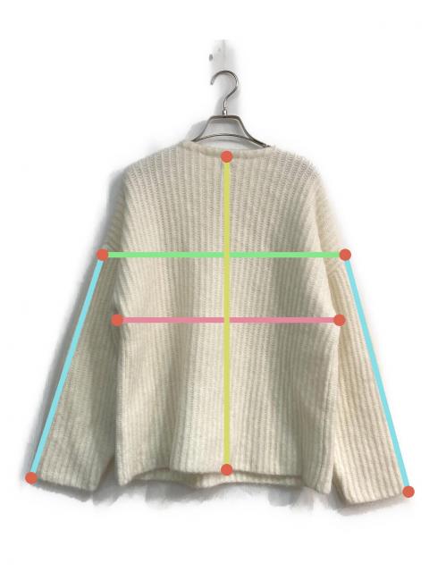 中古・古着通販】moose's (ムース) cloudy mohair knit ホワイト