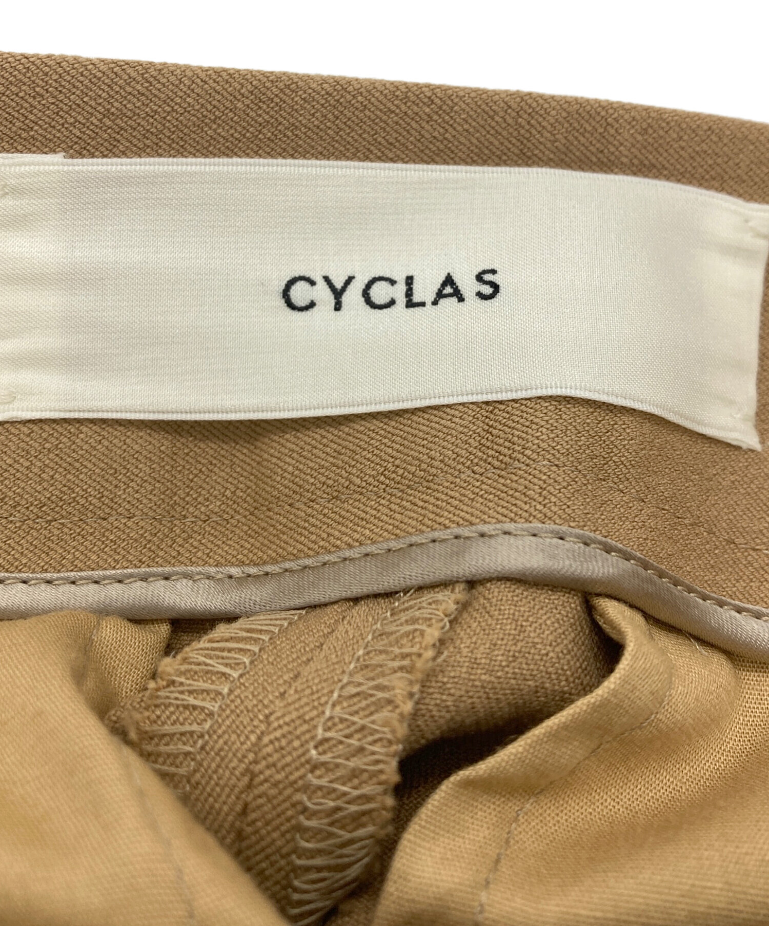 ベージュ、今日発送36サイズ 中古・古着通販】CYCLAS (シクラス) ワイドパンツ ベージュ サイズ:36