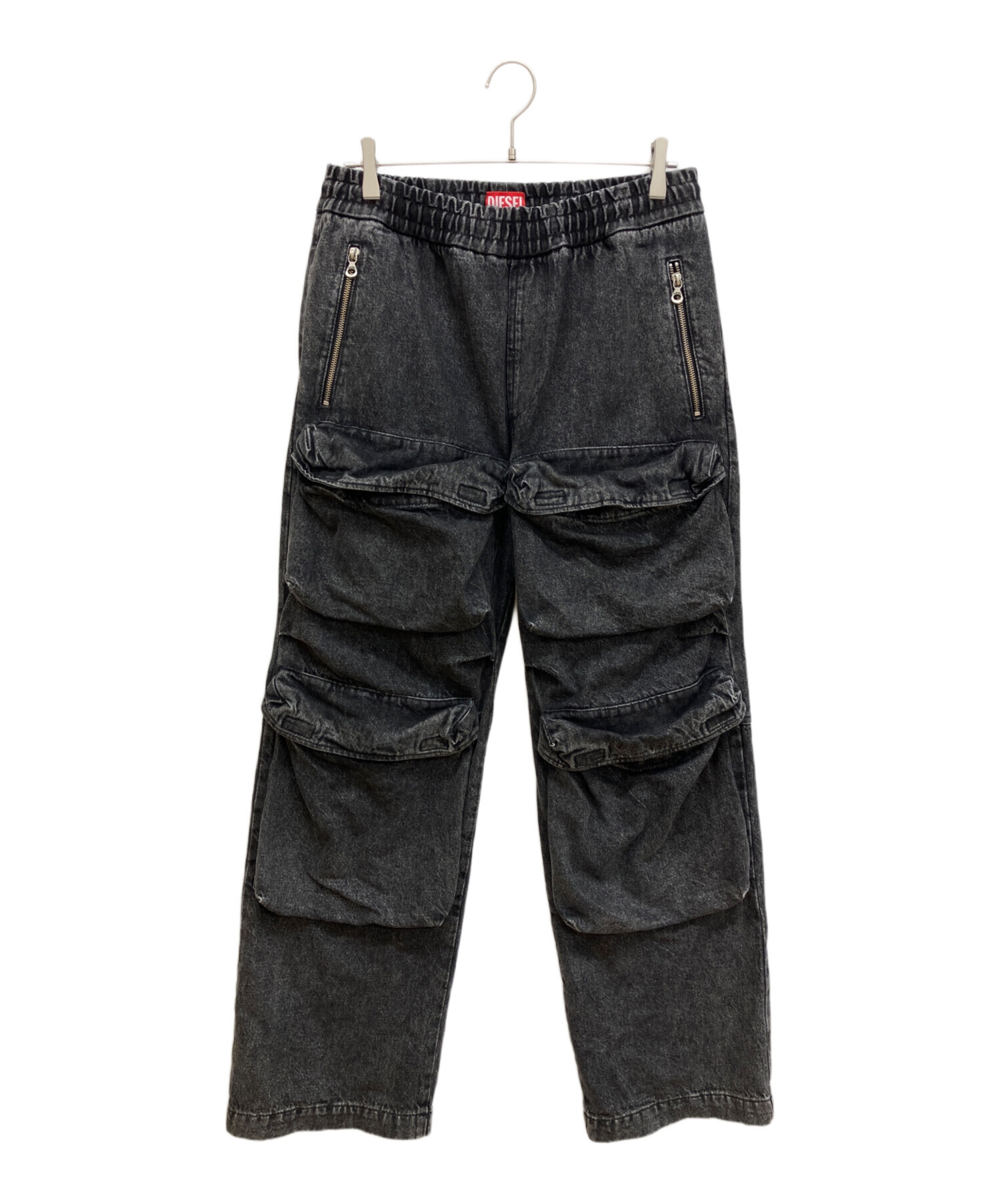 00s DIESEL ブラックデニム W30 DIESEL ブラックデニムパンツ