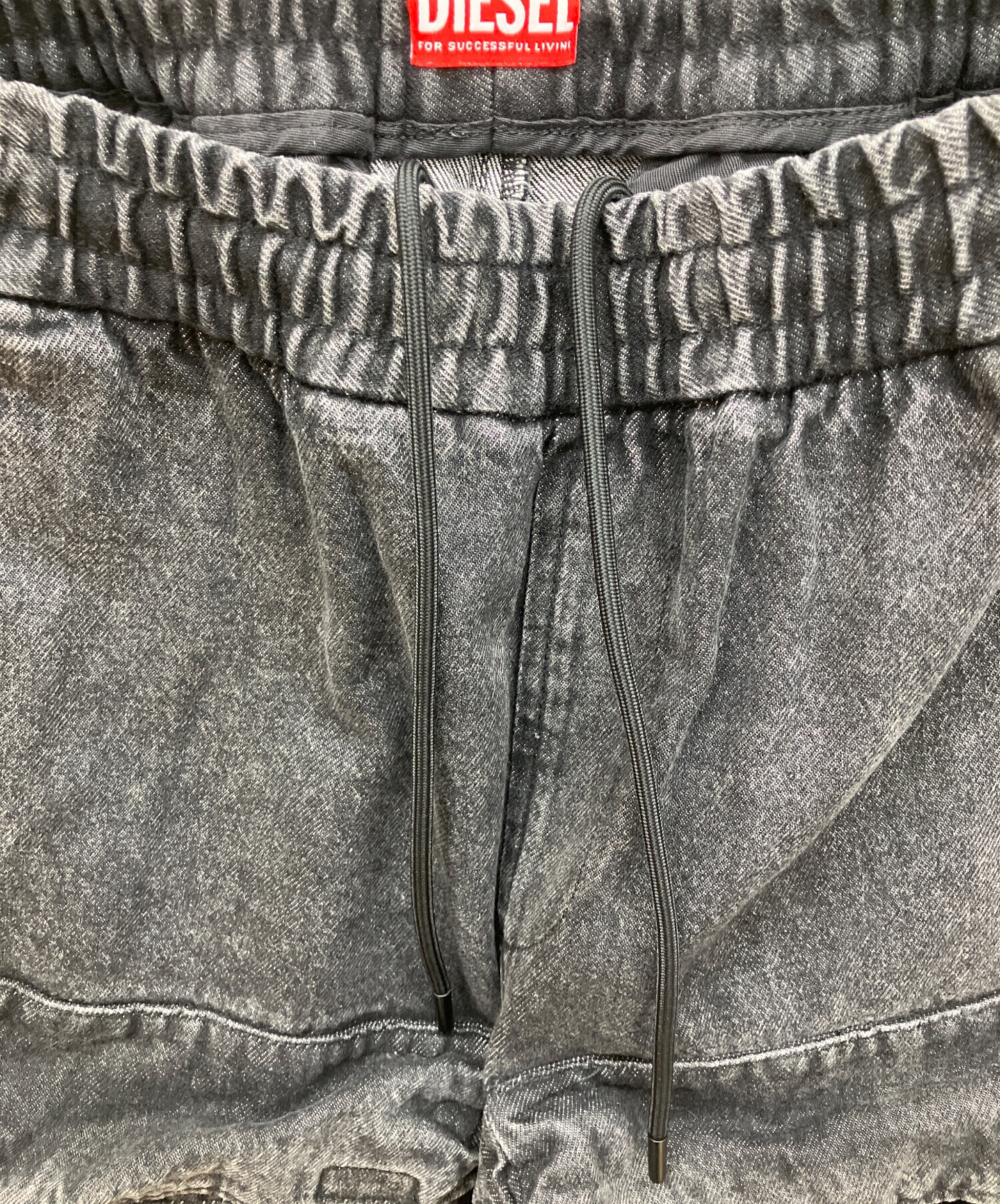中古・古着通販】DIESEL (ディーゼル) デニムルーズフィット ブラック 