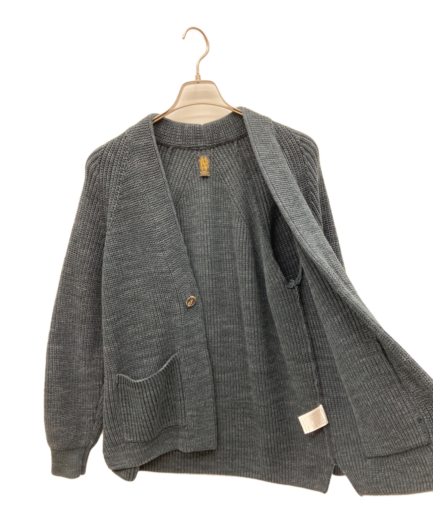 中古・古着通販】BATONER (バトナ―) SIGNATURE 1BUTTON CARDIGAN