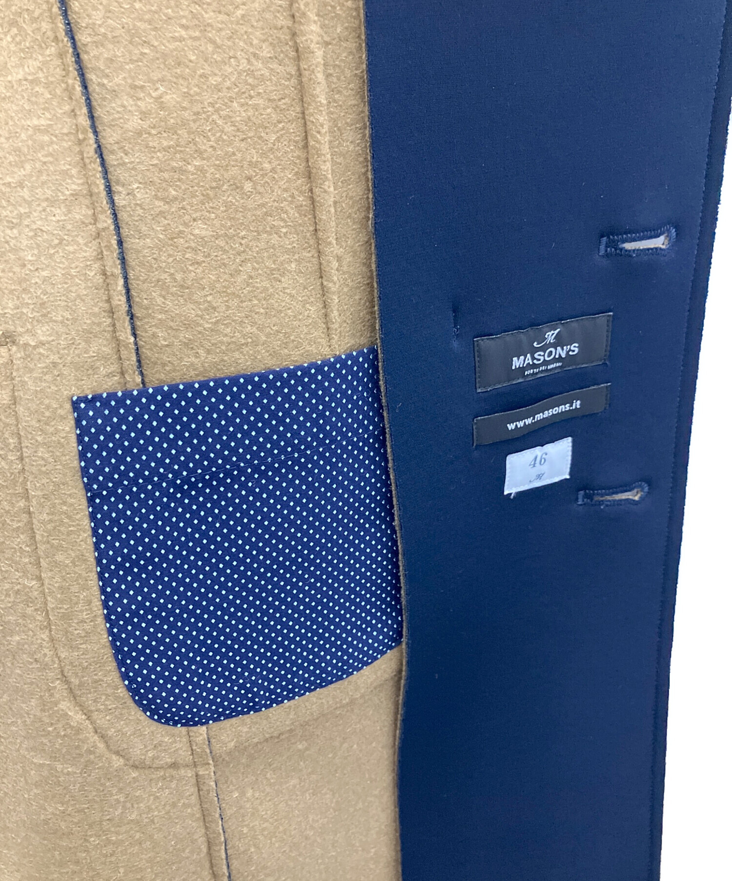 中古・古着通販】MASON'S (メイソンズ) ボンディングチェスターコート