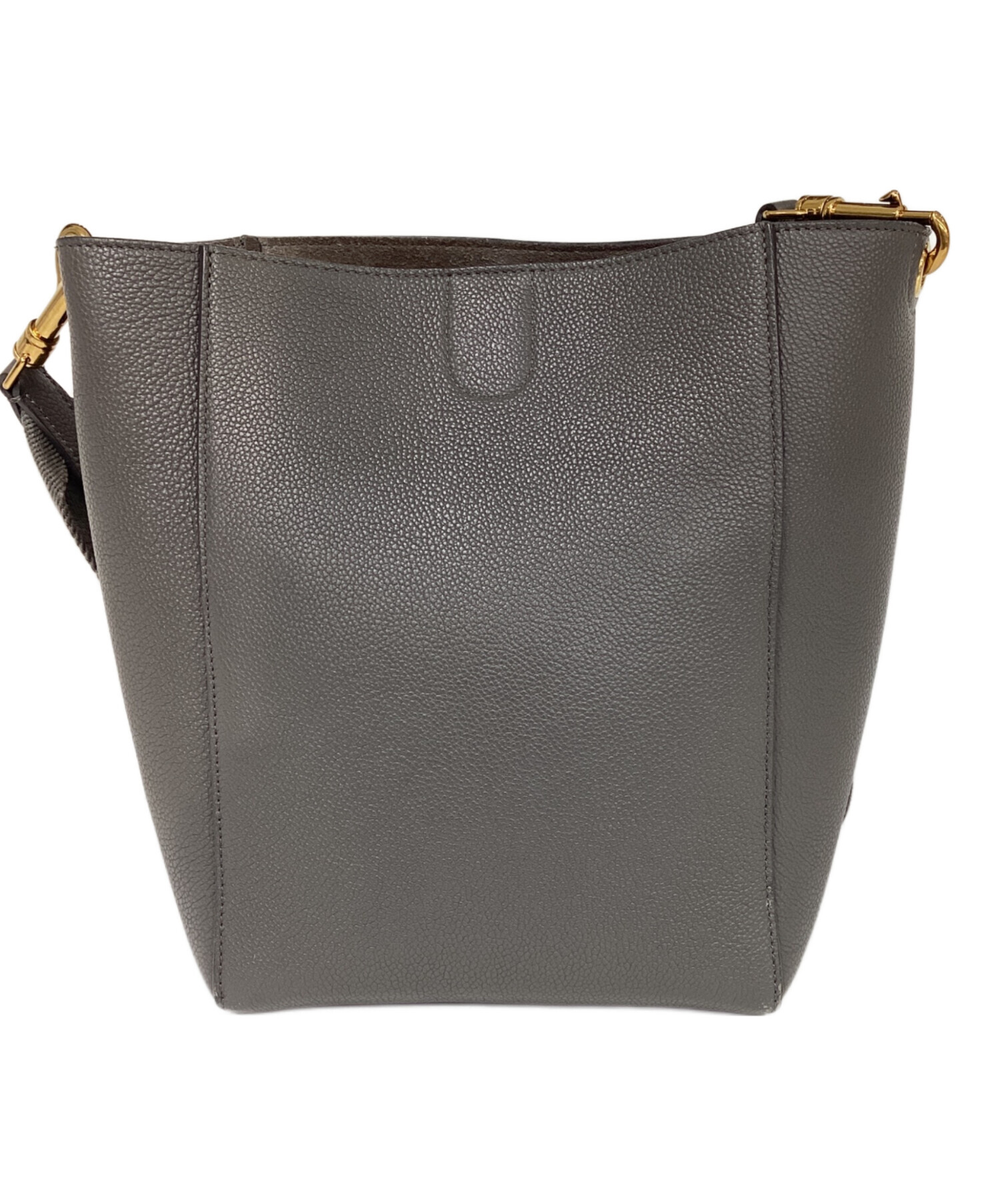 【超極美品】CELINE セリーヌ　サングル　バケット　スモール　グレー　新ロゴ 中古・古着通販】CELINE (セリーヌ) サングルスモール ショルダー