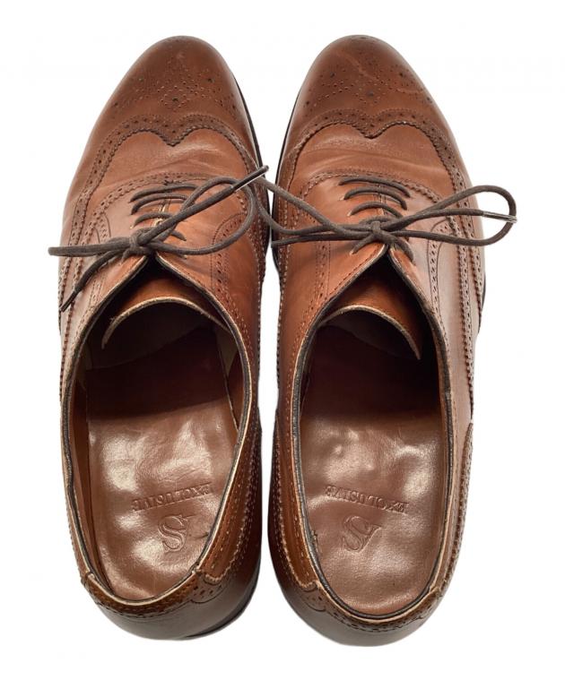 Alfred Sargent アルフレッドサージェント スエード ブラウン 7.5　美品 極上☆(英)アルフレッド・サージェント 7.5F【☆(英)GIEVES&HAWKES