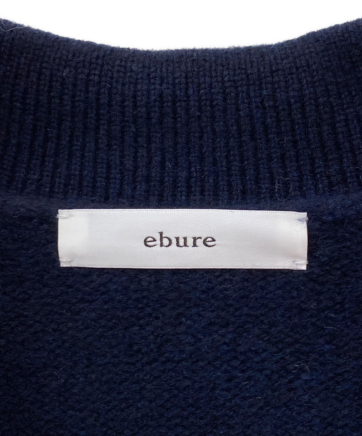 中古・古着通販】ebure (エブール) ウールカシミア ニットジャケット 中古・古着通販】ebure (エブール) ウールカシミア ニットジャケット