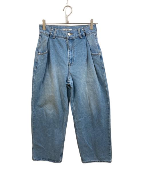 中古・古着通販】Snidel (スナイデル) タックワイドデニムパンツ