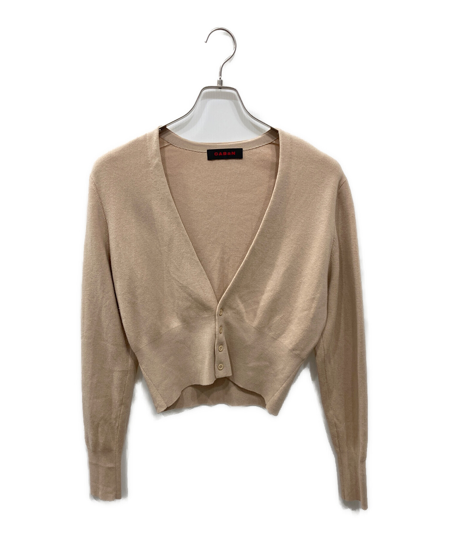 CABaN コットンカシミヤ クルーネックカーディガン　ベージュ キャバン CABaN コットンカシミヤ クルーネックカーディガン （41